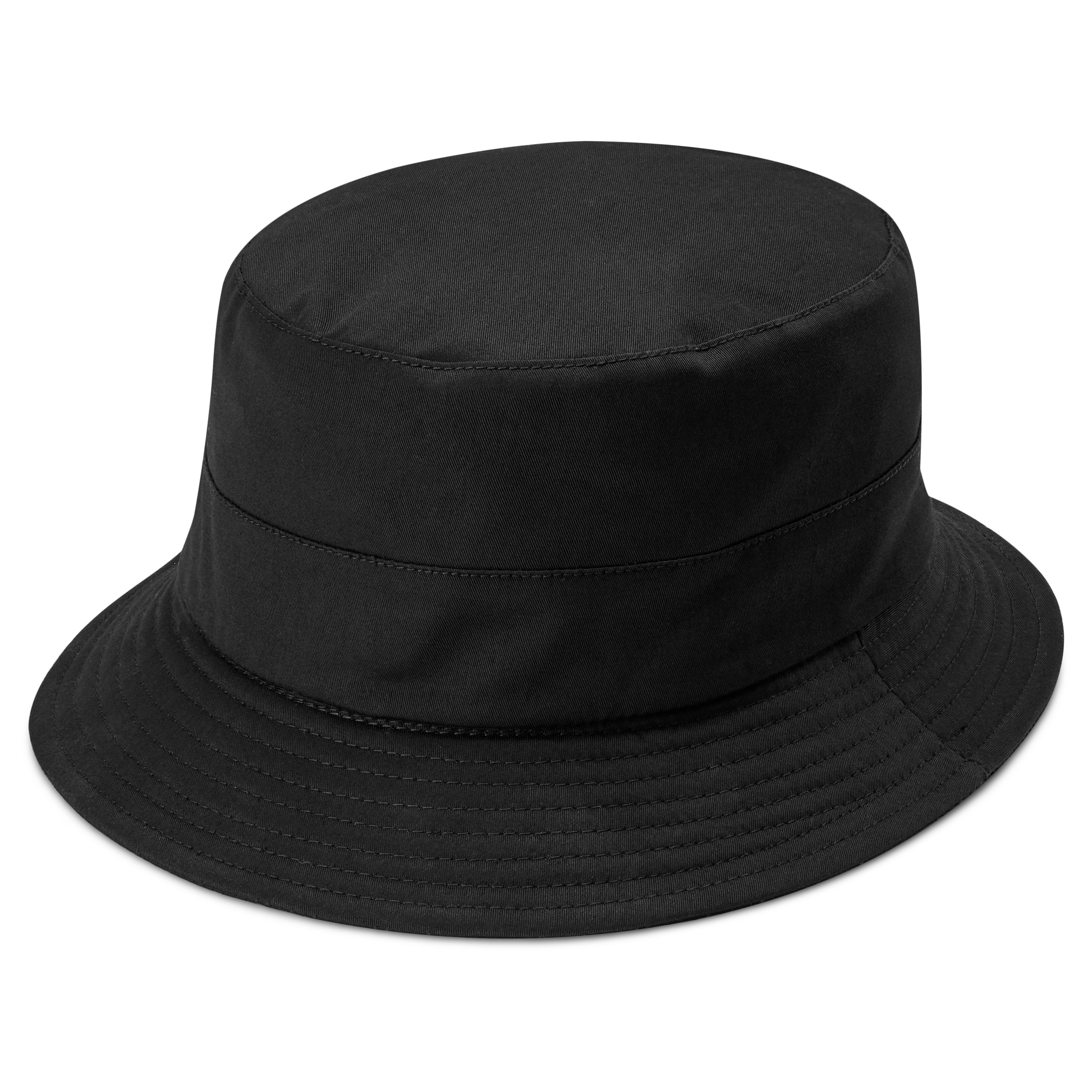 Gino Zwarte Waterbestendige Moda Bucket Hat