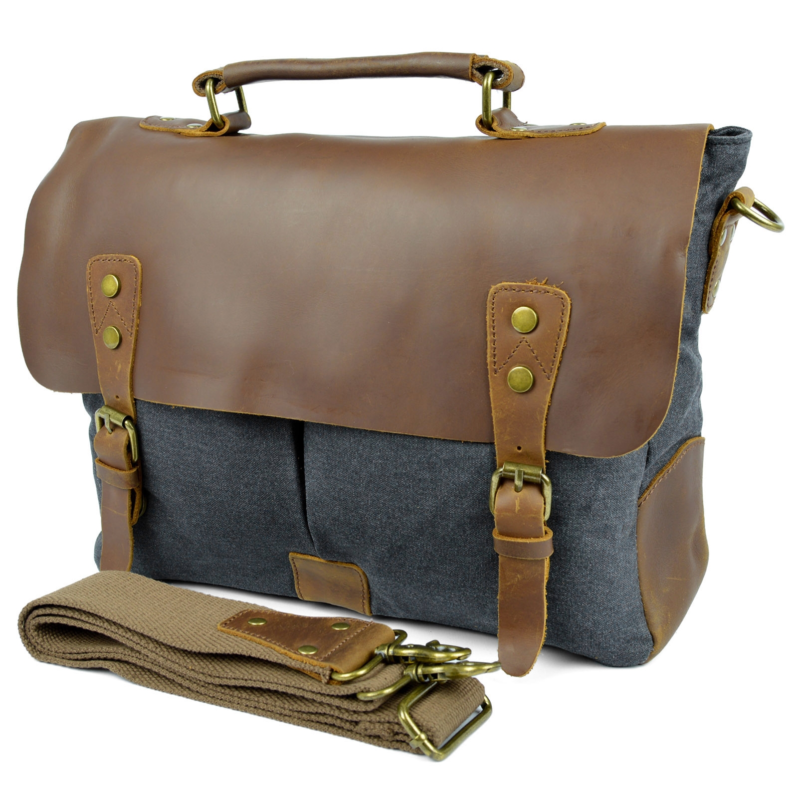 Mobara Grå Messenger Taske - 3