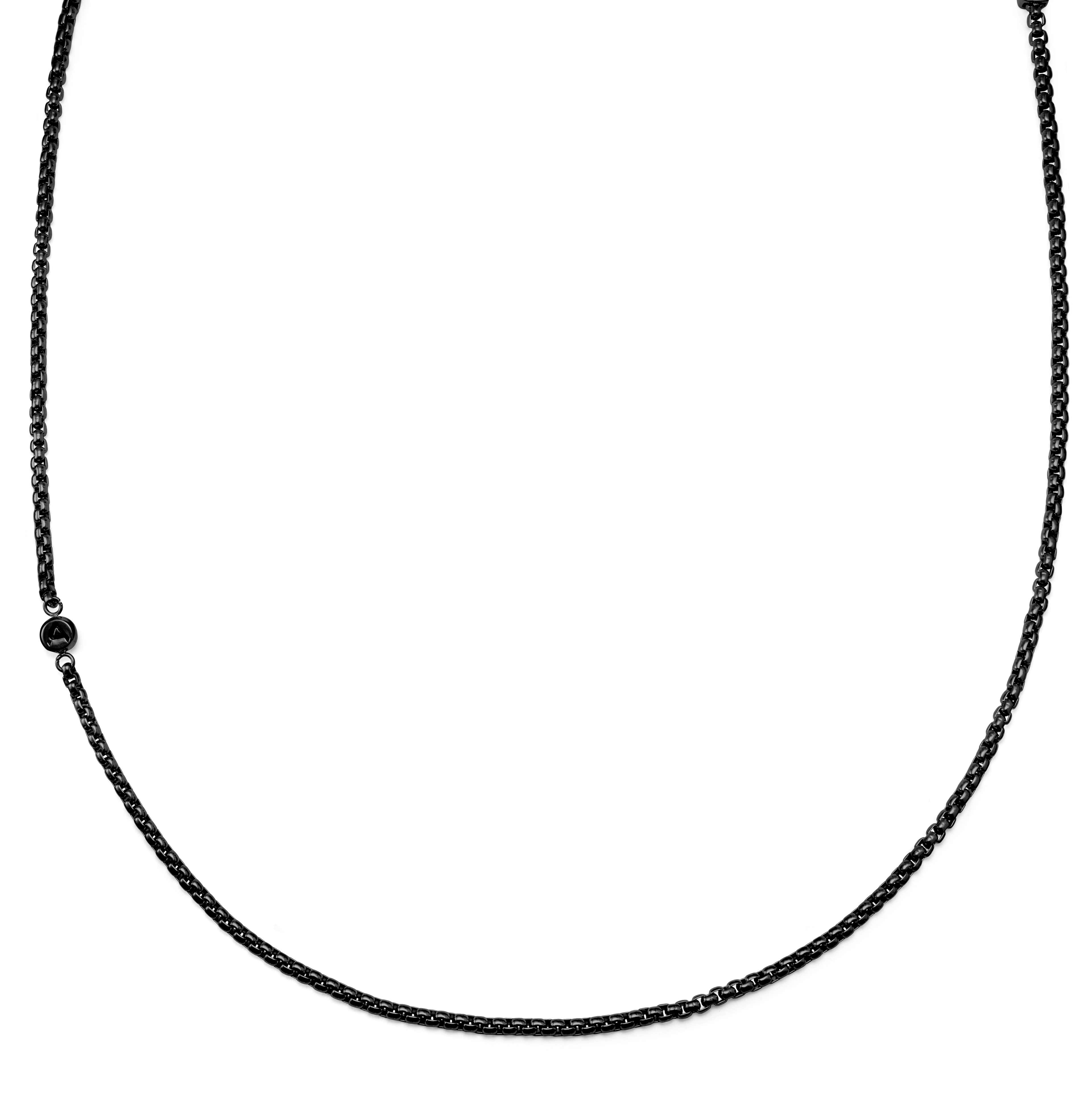 Rico černý řetízkový náhrdelník 