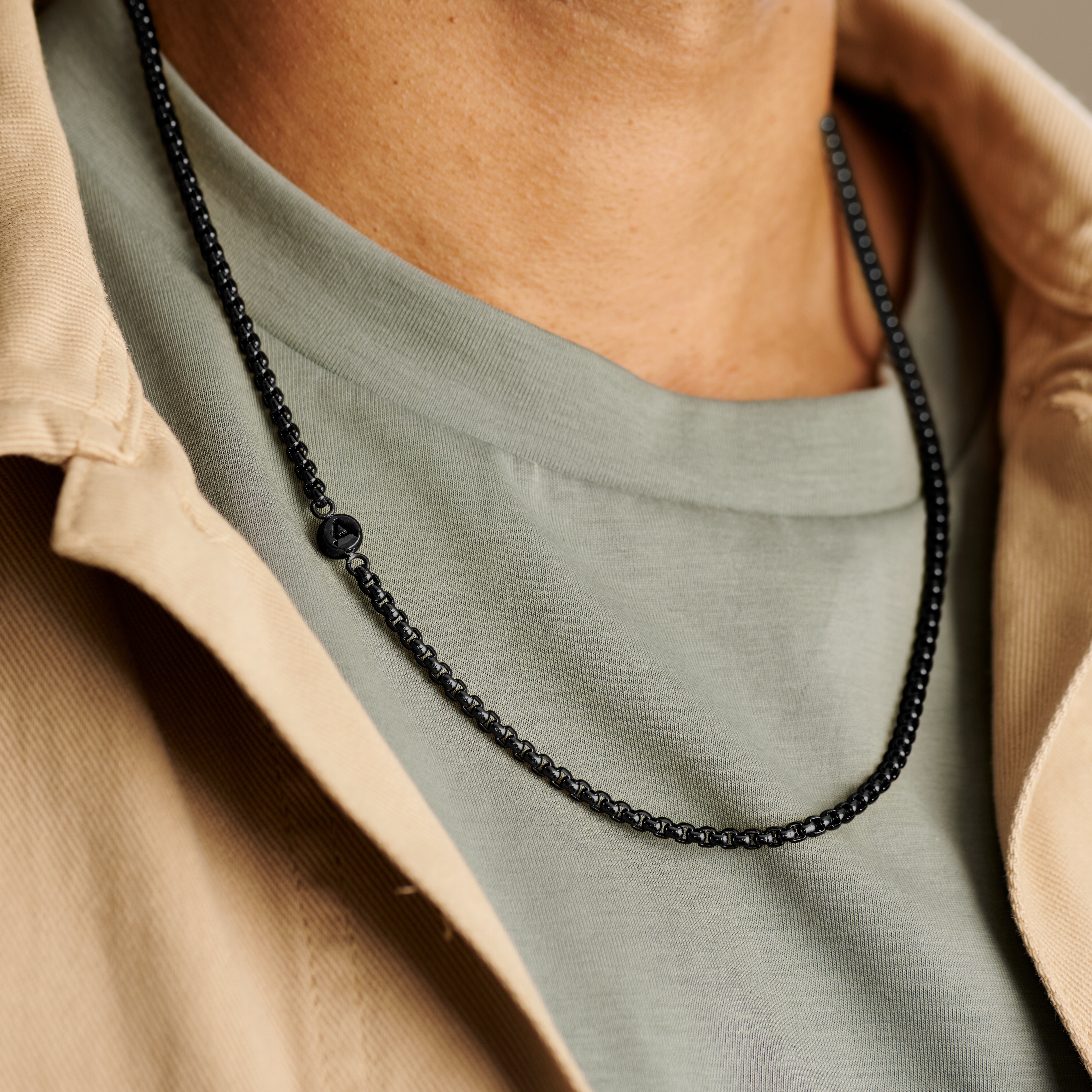 Rico Black Box Chain Necklace - 2