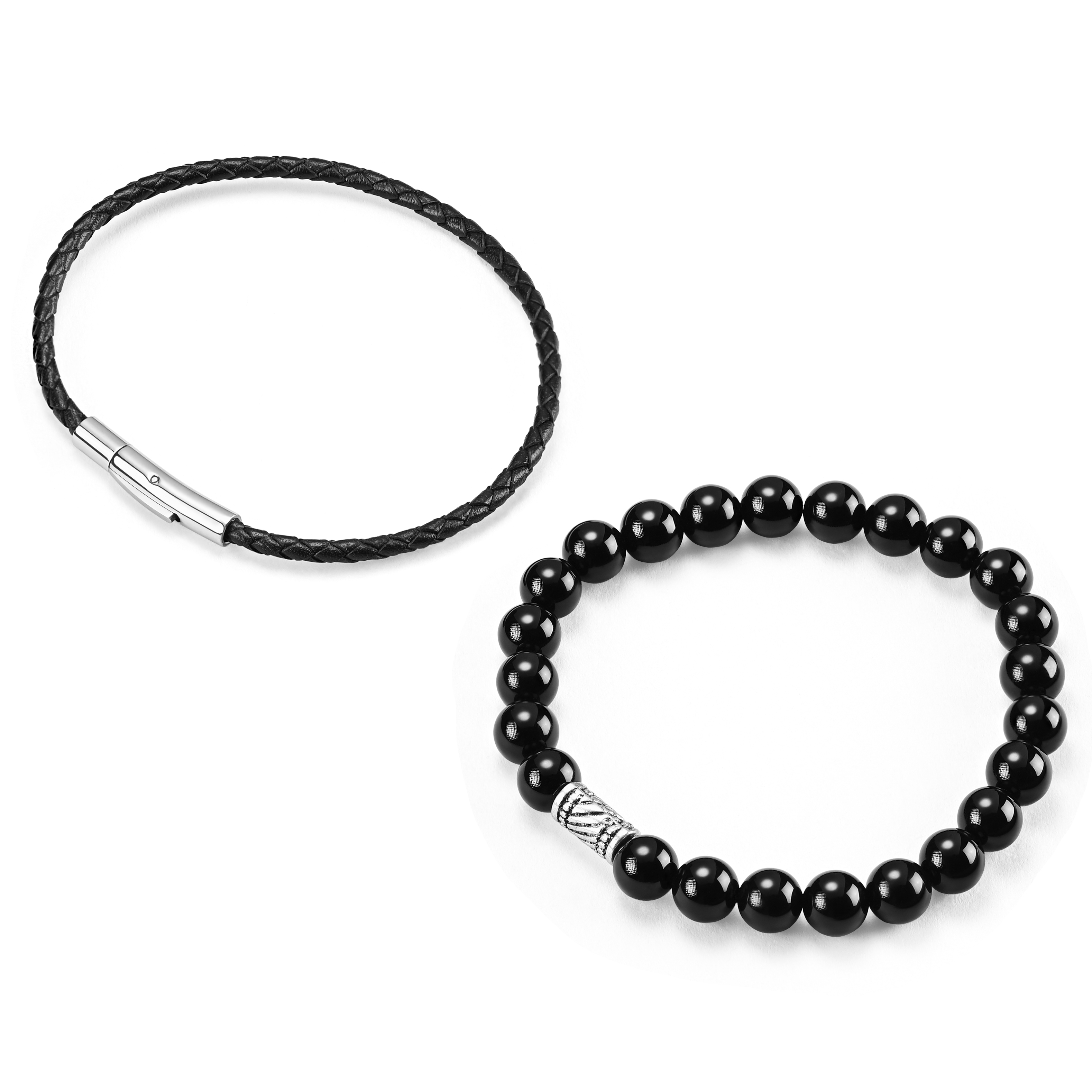 Bracelet de pierres noires Fario - 2