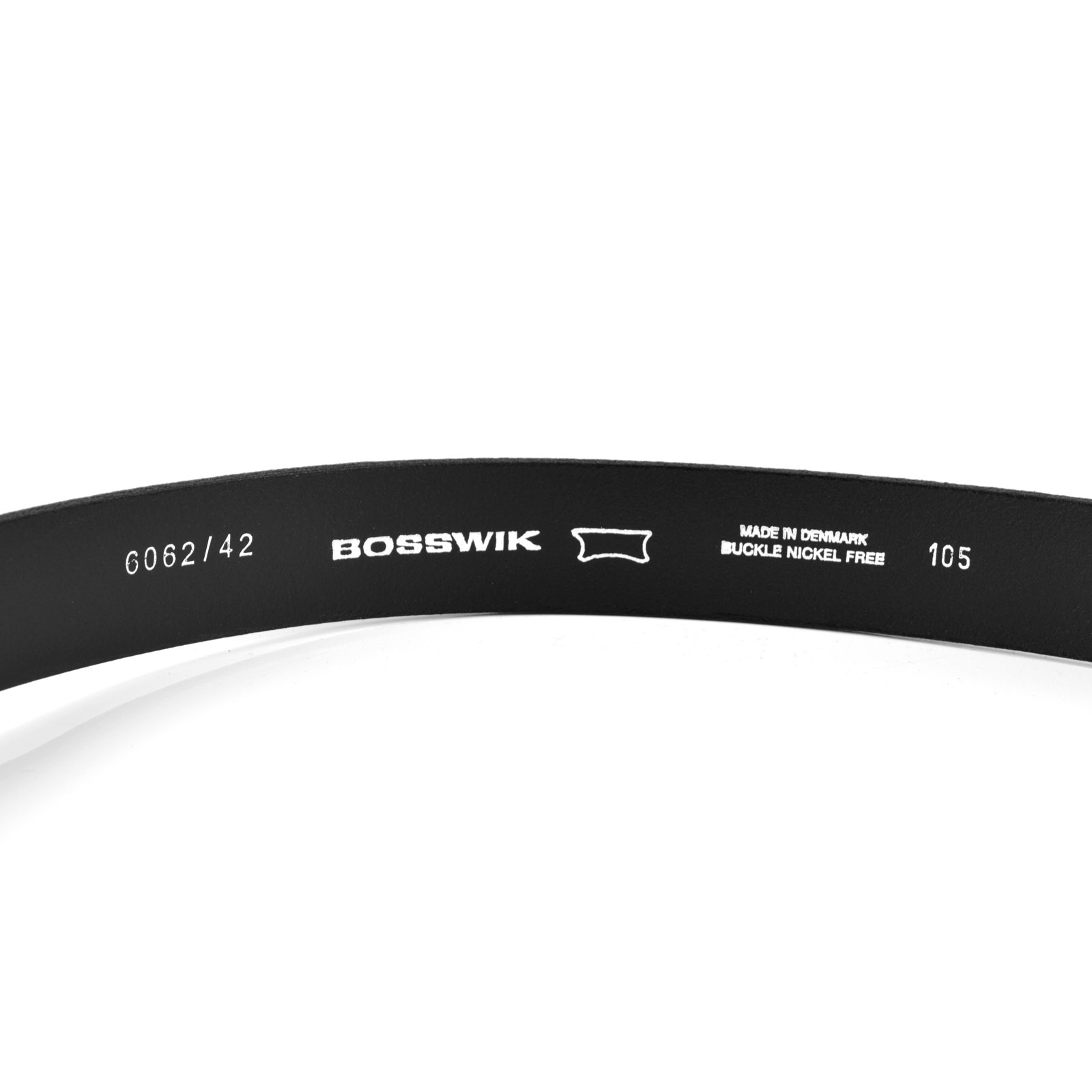 Svart Slim Modern Lær Belte - 3