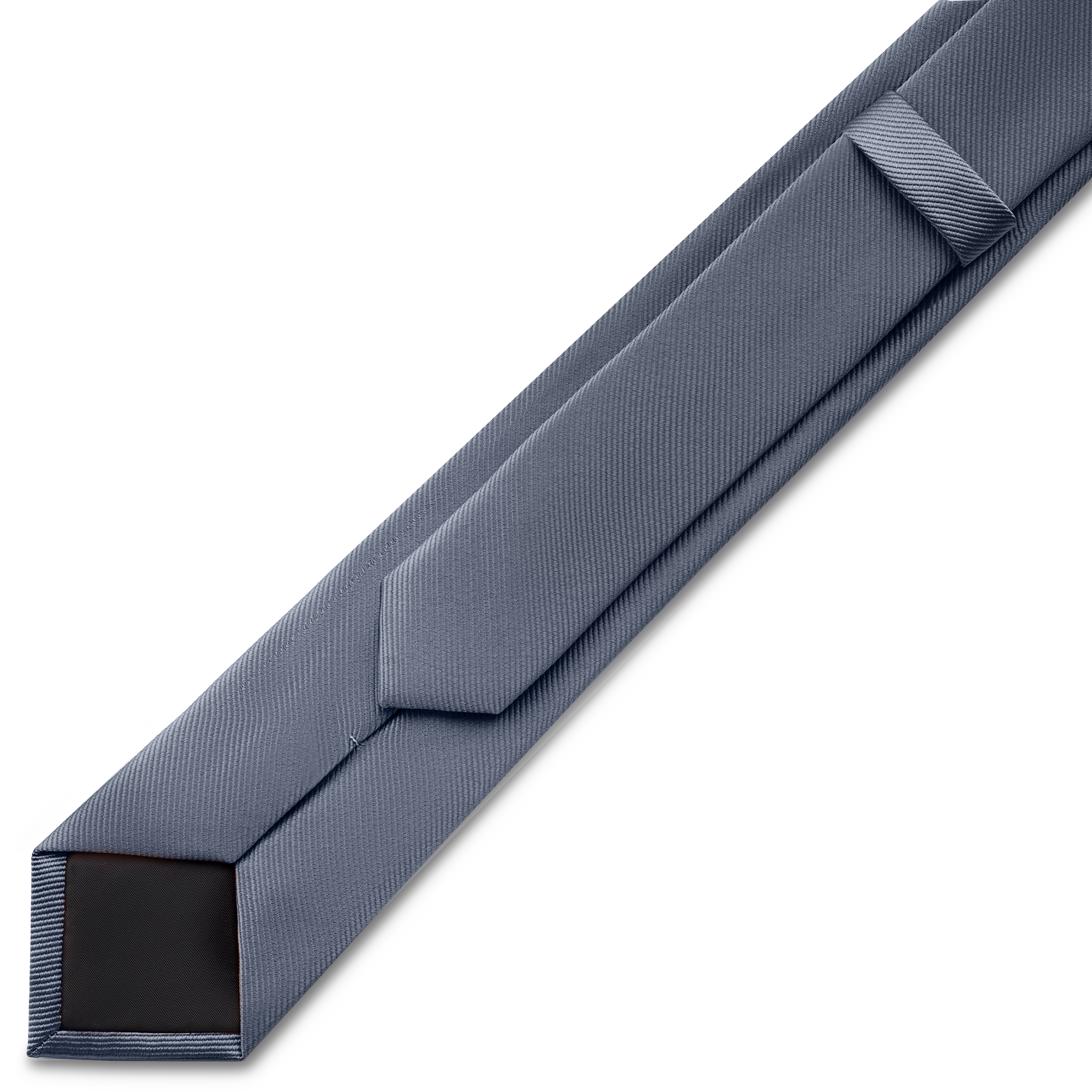 6 cm Graphite Grosgrain Skinny Tie - 4