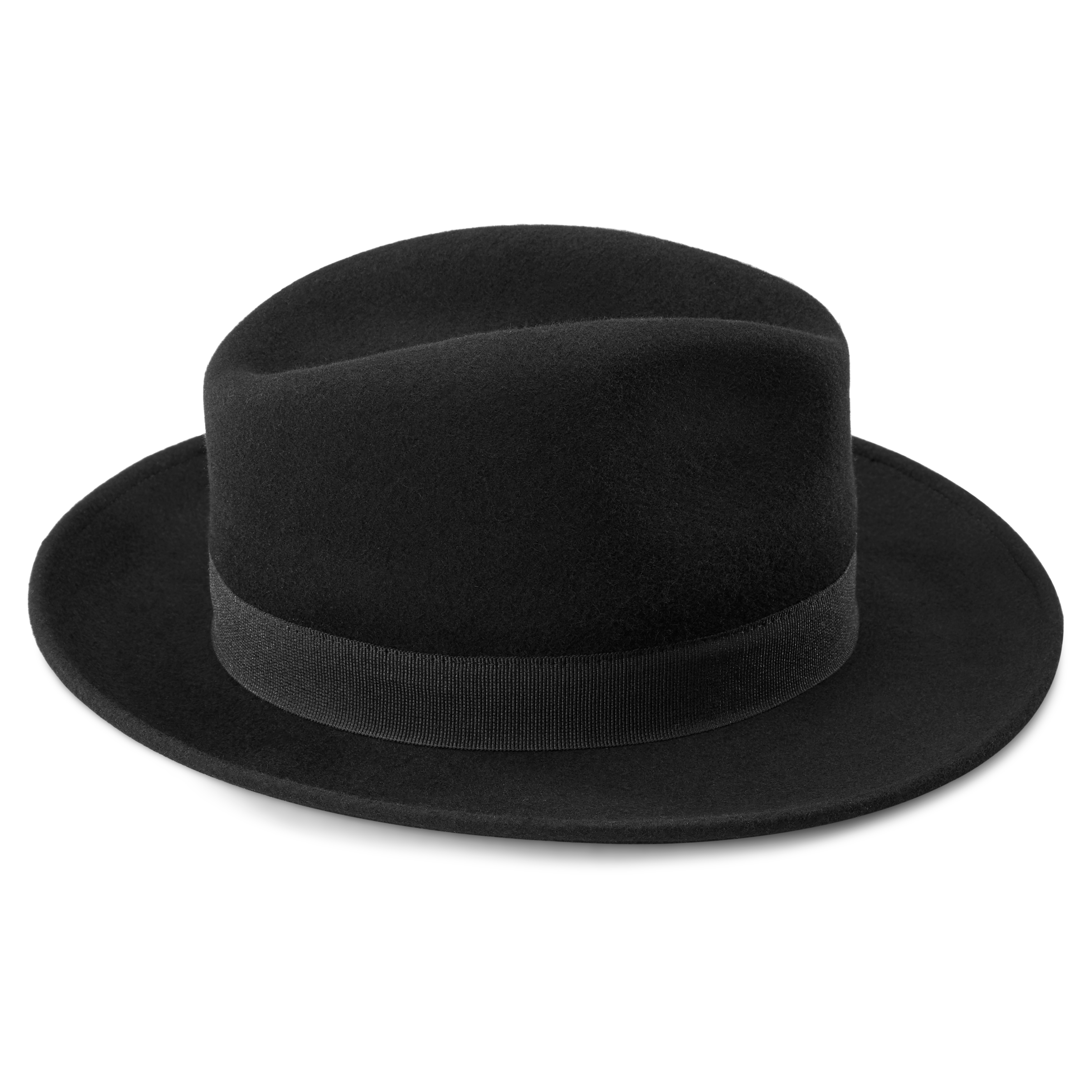 Practiced check lesson Pălărie fedora Fido Alessandria din lână neagră | În stoc | Fawler