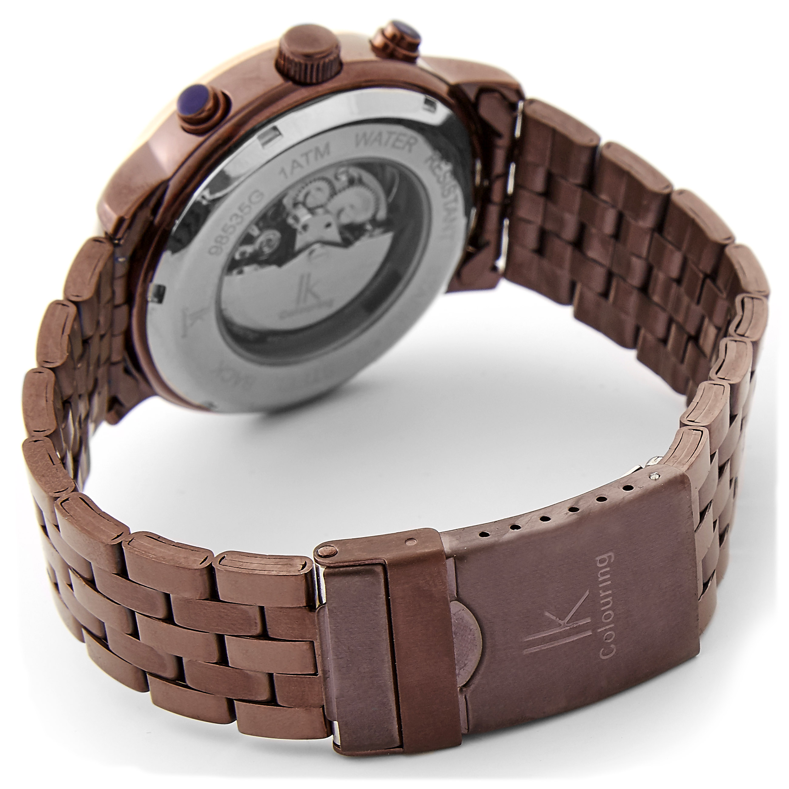 Ruskea Triple -rannekello - 3