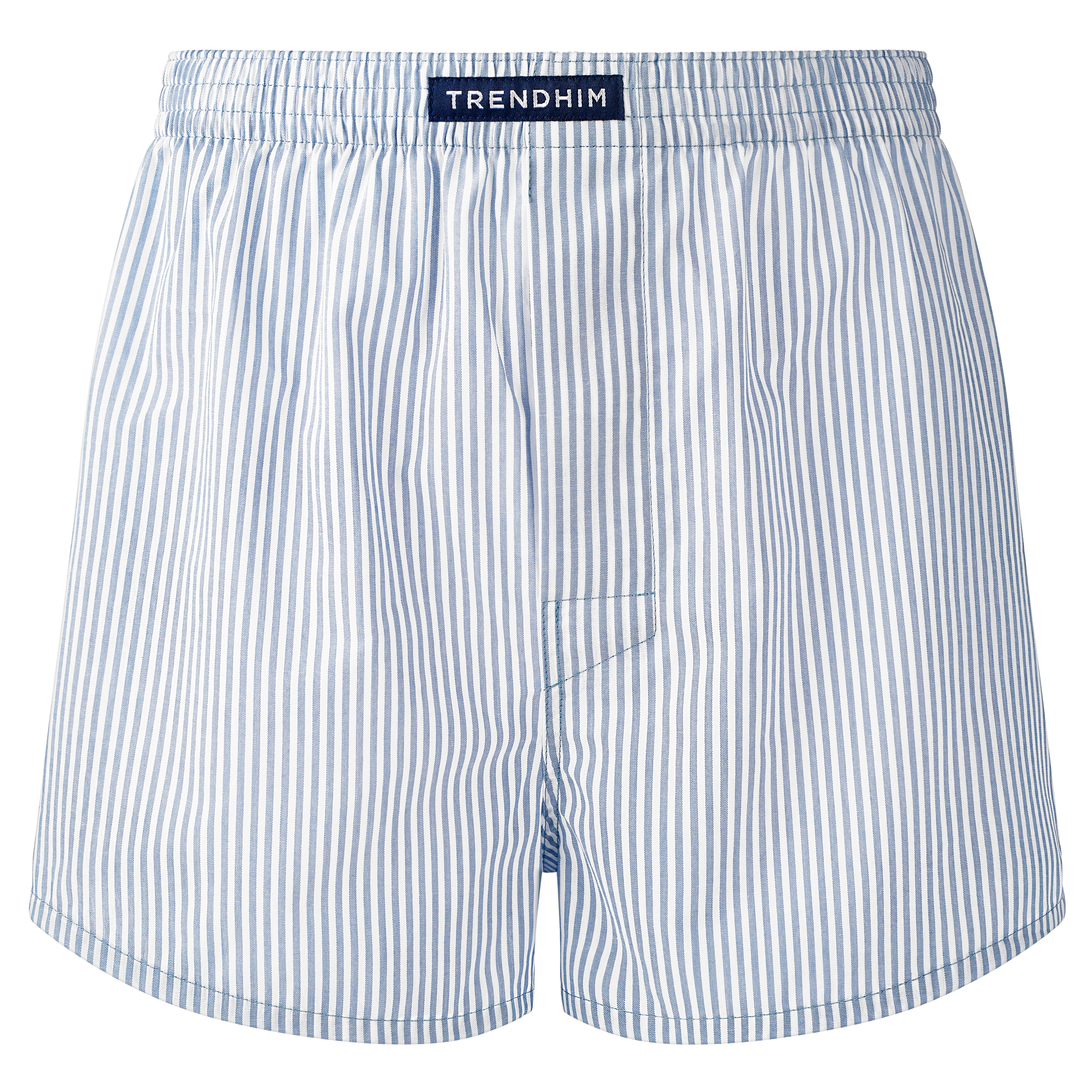 TrueFeel | Volné bílomodré pruhované bavlněné boxerky  - 1