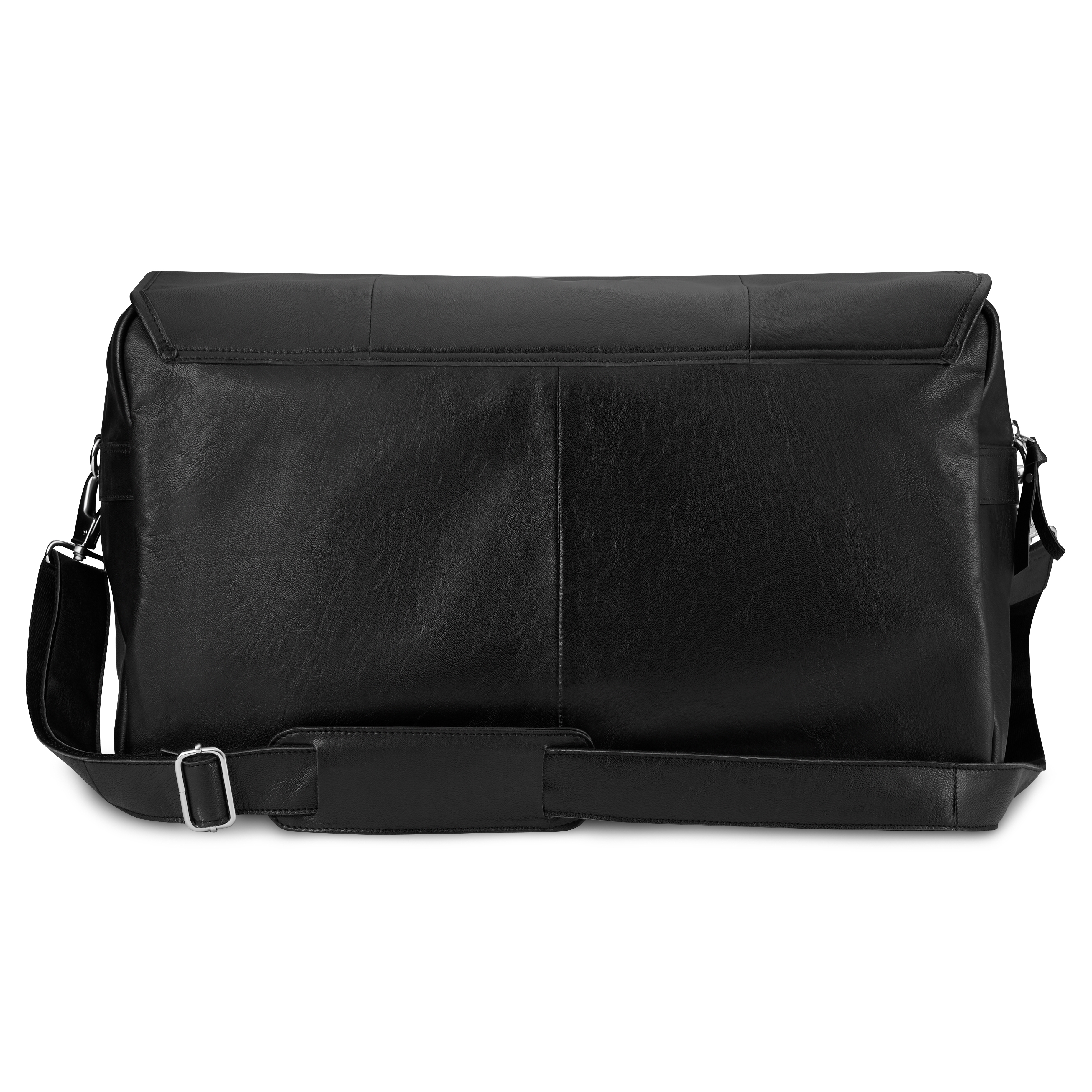 Fidei | Musta full grain -vuohennahkainen työmatkalaukku - 5