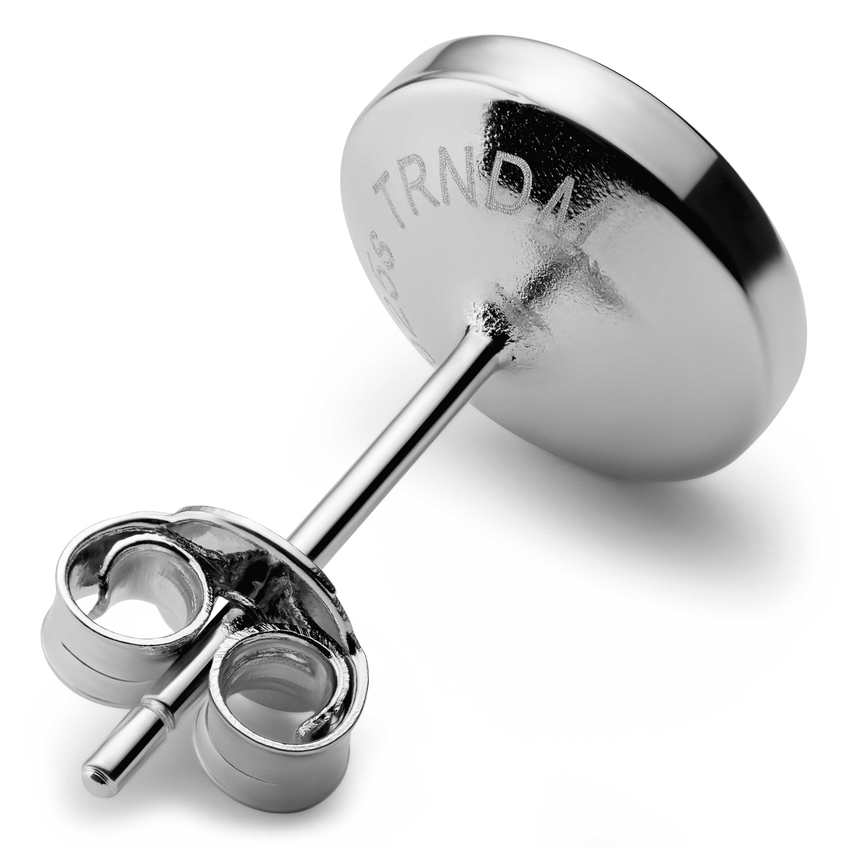 8 mm wkręt z rodowanego srebra - 2