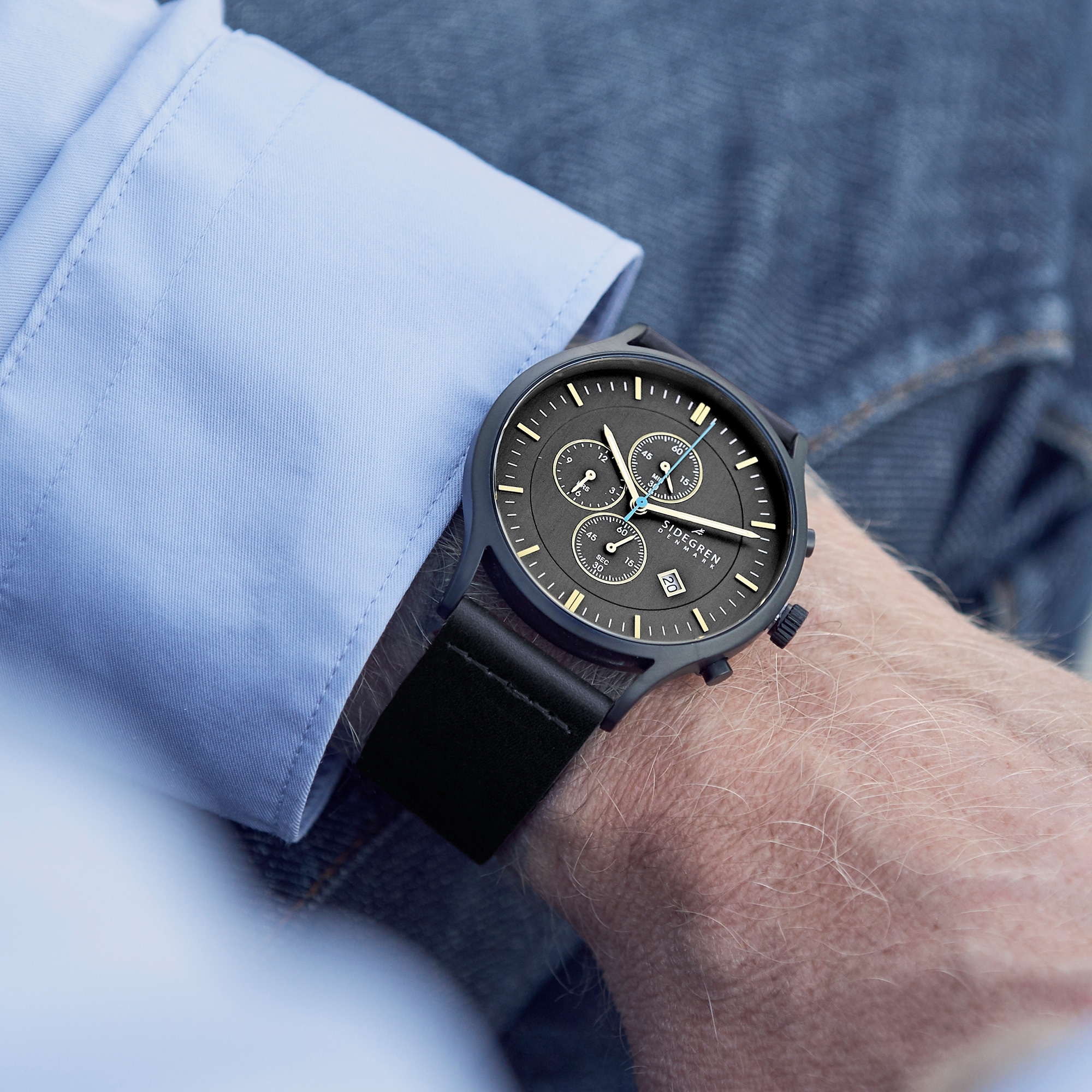 Reloj cronógrafo en tono antracita Revil - 5