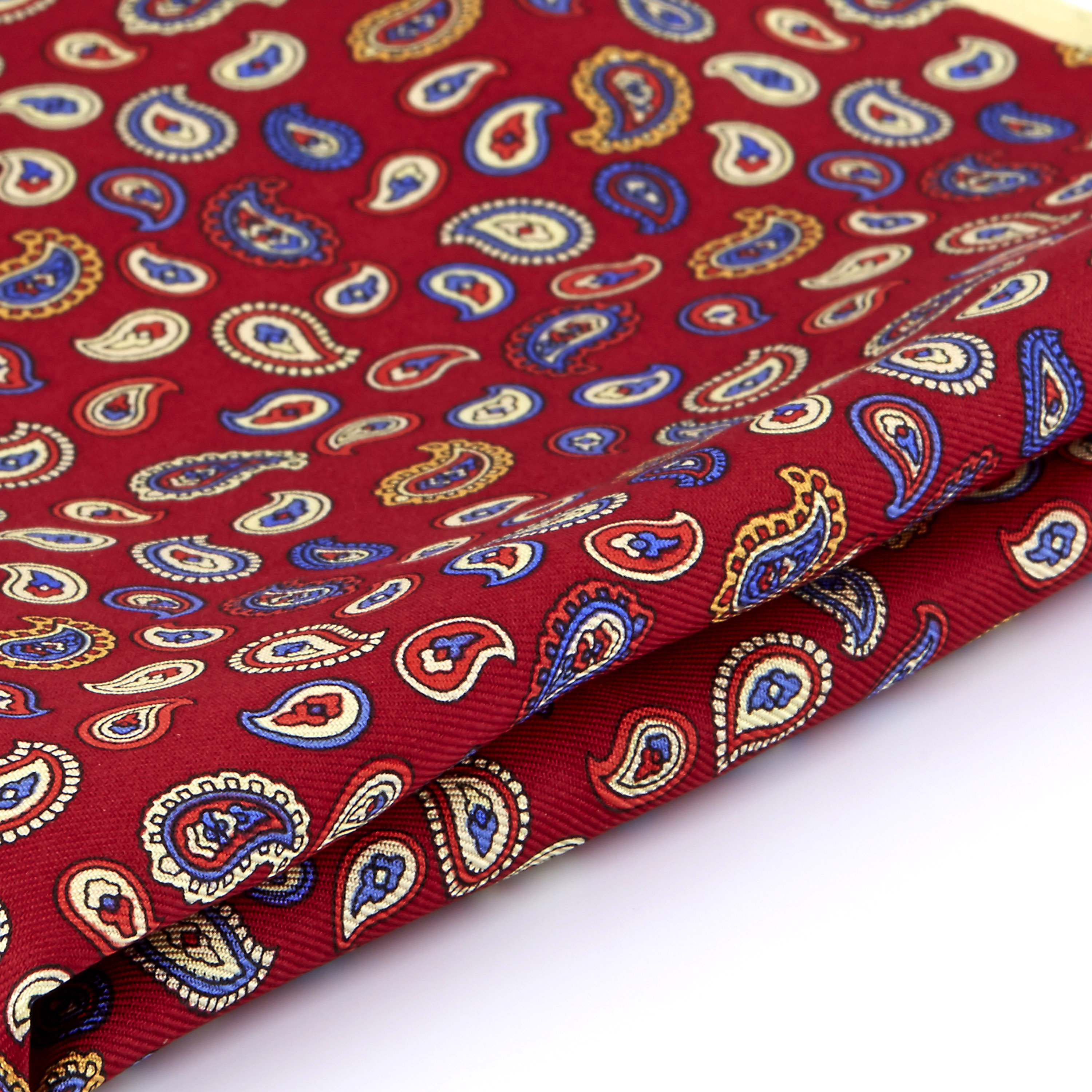 Red Fantasy Silk Pocket Square - 2