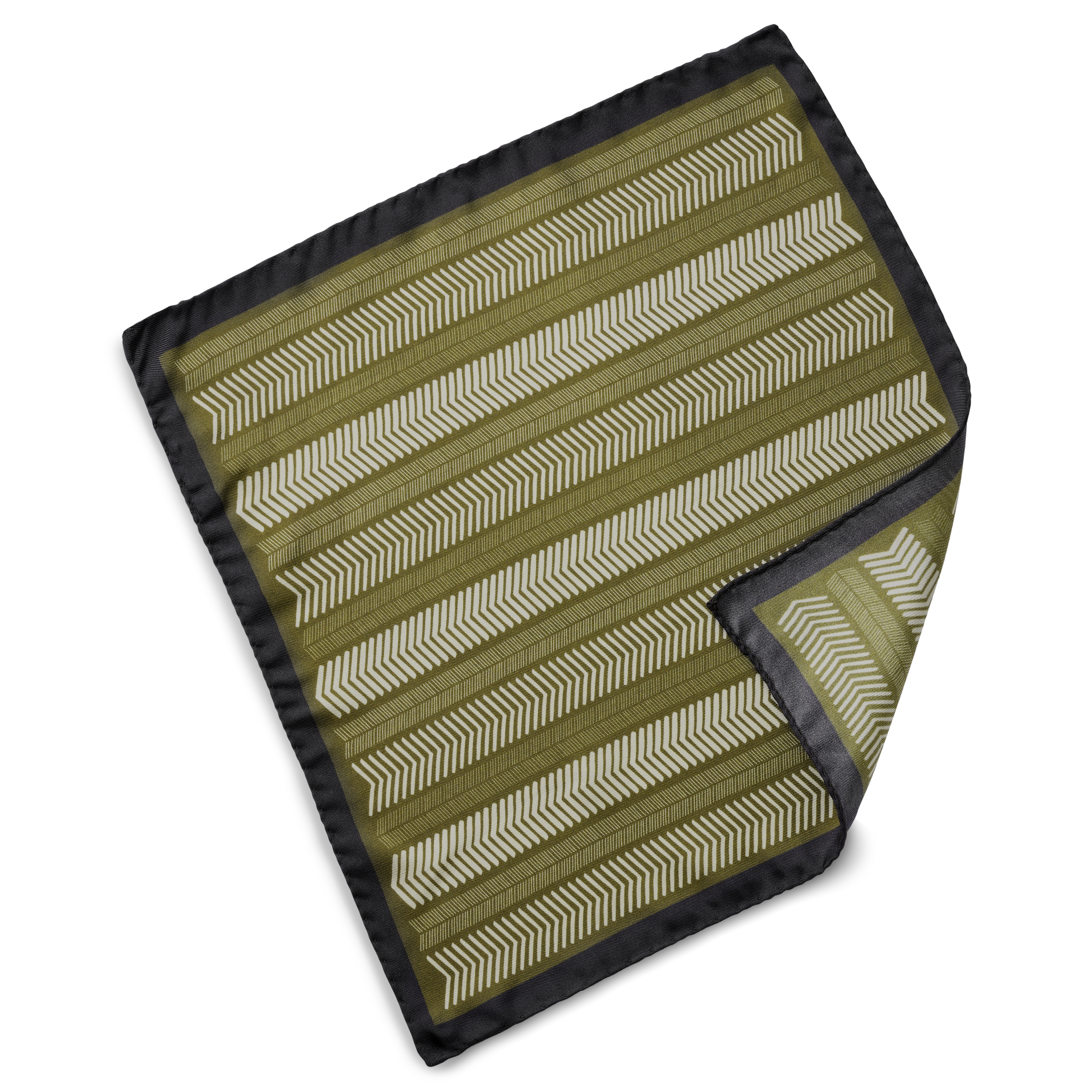 Virtuo | Einstecktuch aus Seide in Dunkelbraun und Beige - 2