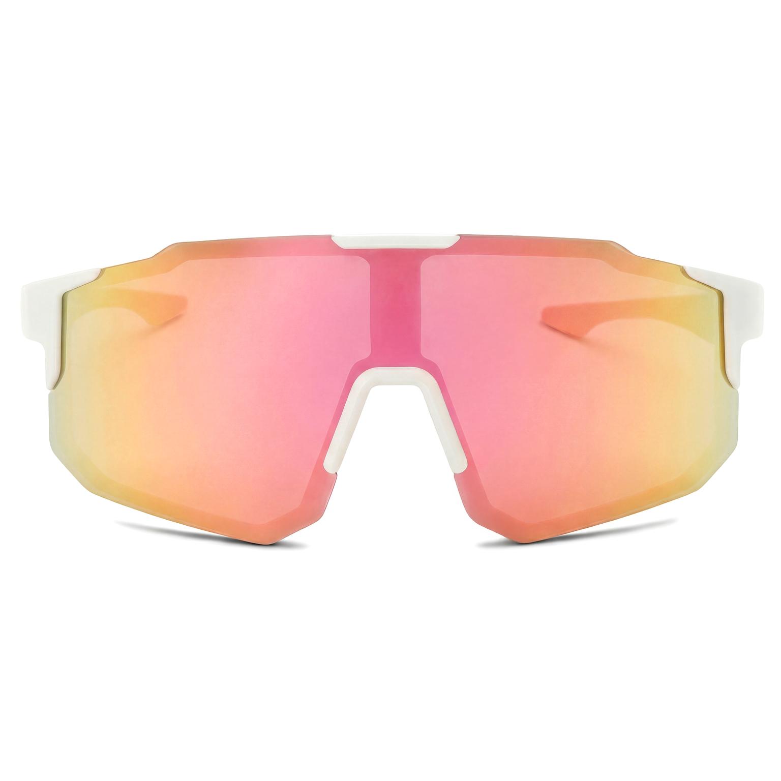 Momentum | Pink & Yellow Wraparound Sports Sunglasses Momentum | Pink & Yellow Wraparound Sports Sunglasses