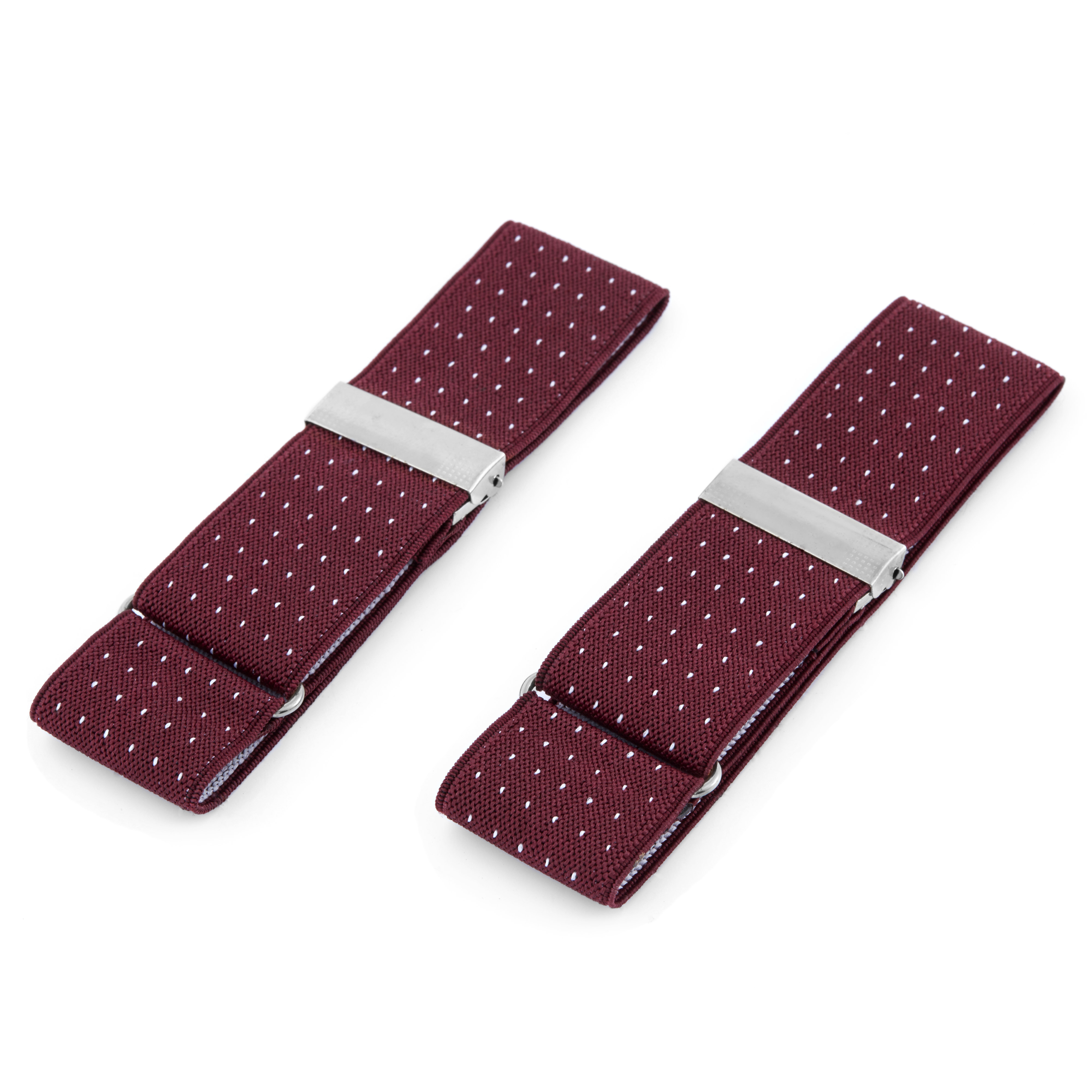 Bordeaux Ærmeholdere med Prikker - 1