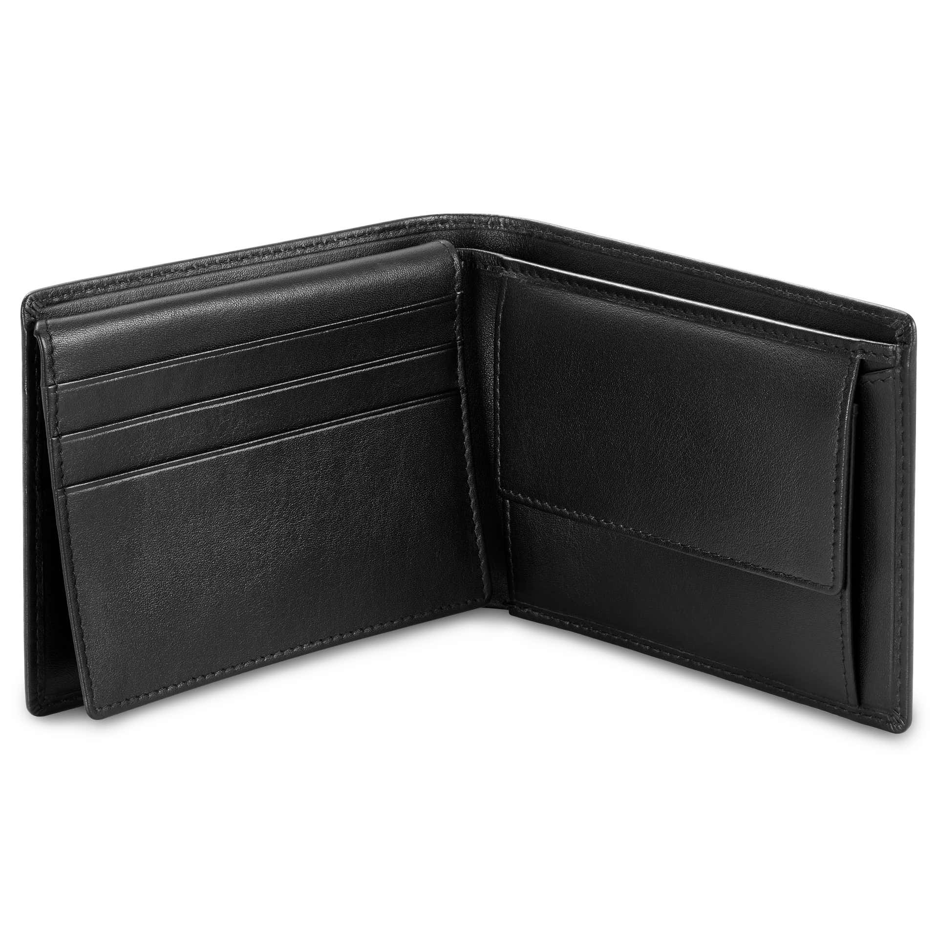 Portafoglio In Pelle Per Documenti D'Identità 188C Nero - Portadocumenti Da Viaggio - Foto 2