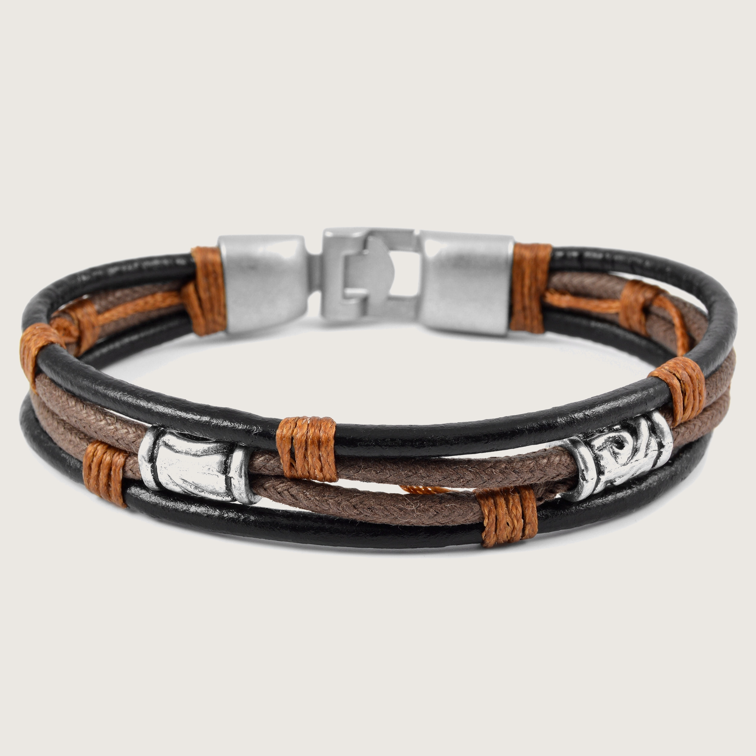 Triple Nature Leather Bracelet | In stock! | Collin Rowe