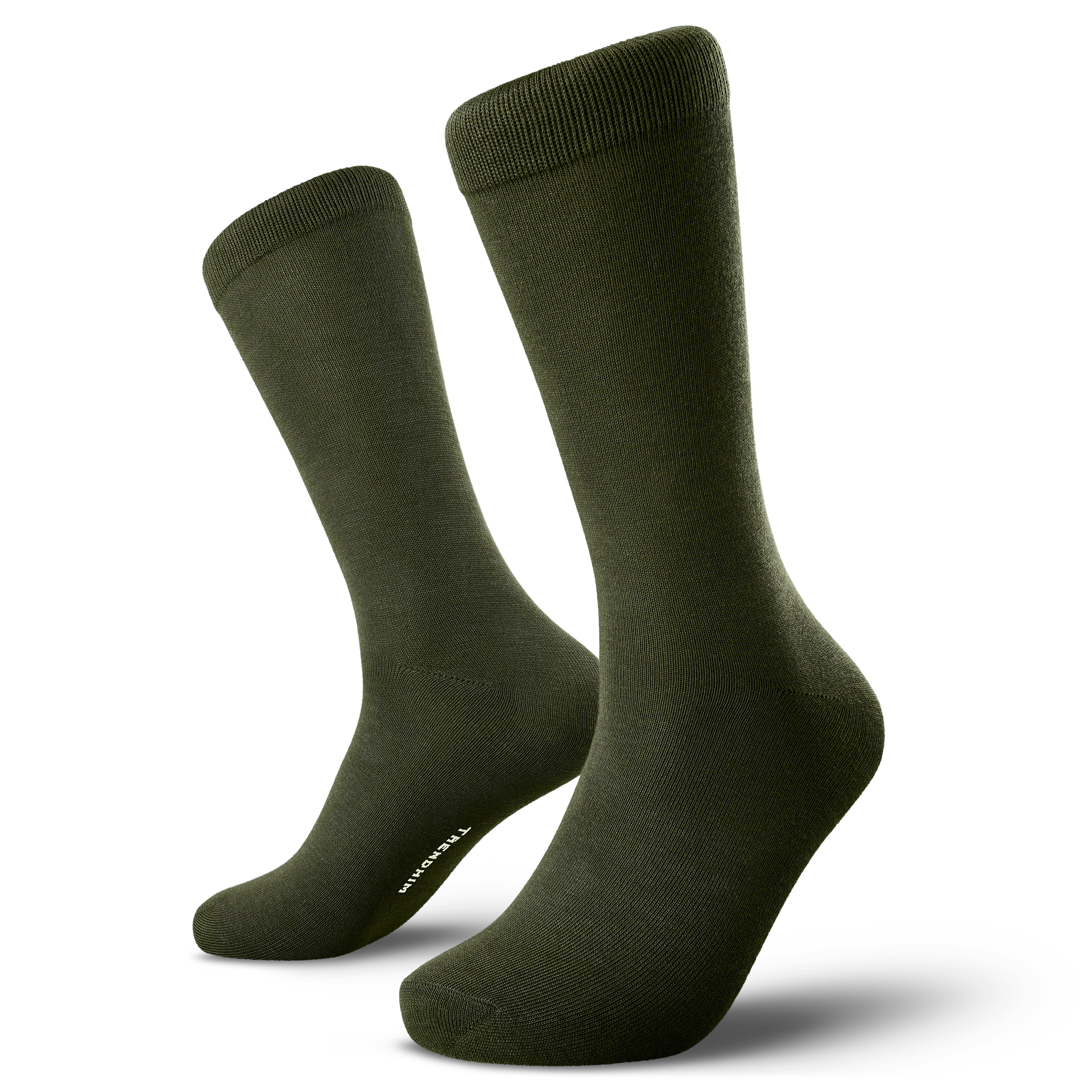 TrueFeel | Lot de 3 paires de chaussettes vert olive en bambou - 2
