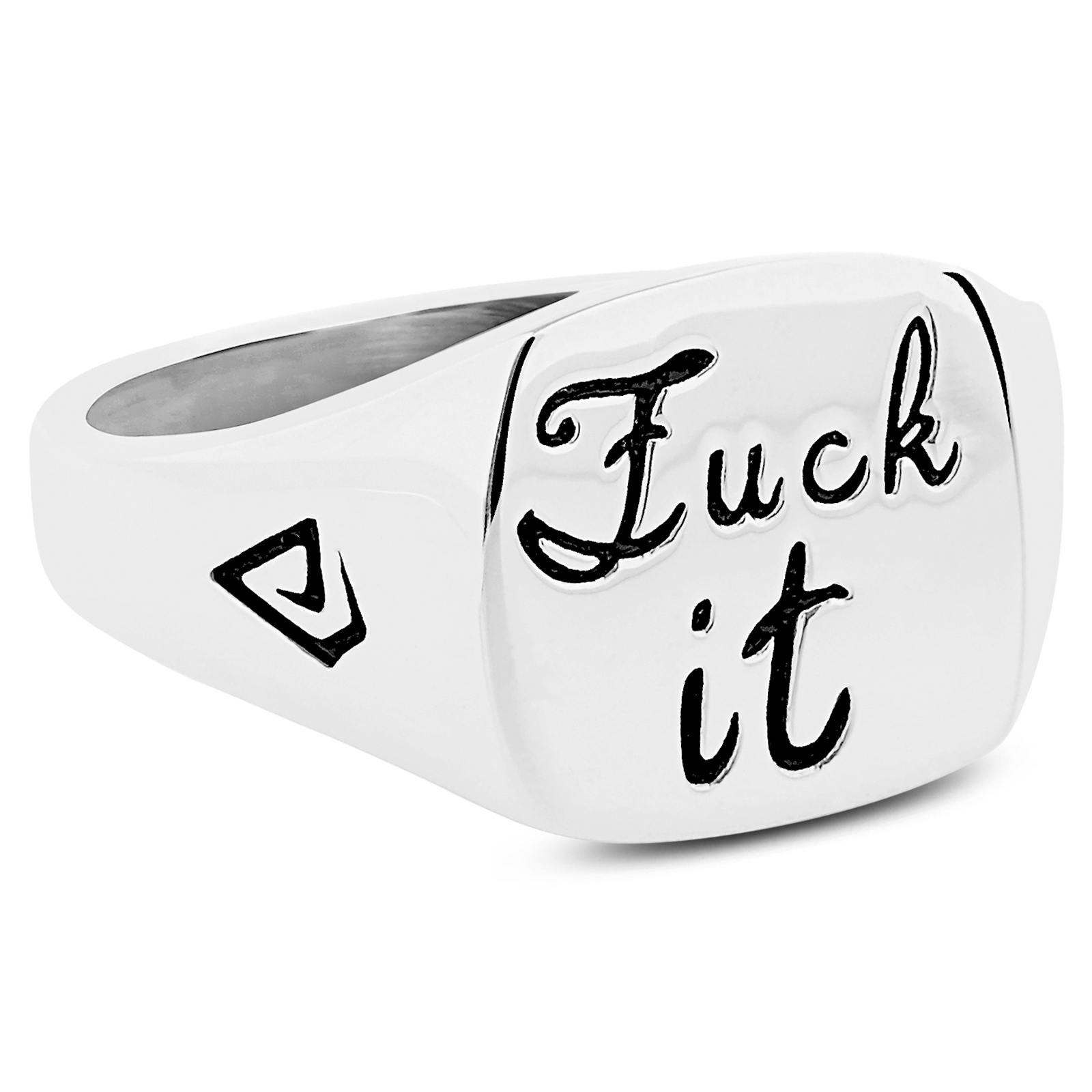 F*ck It 925s Silver Classic Ring - 2