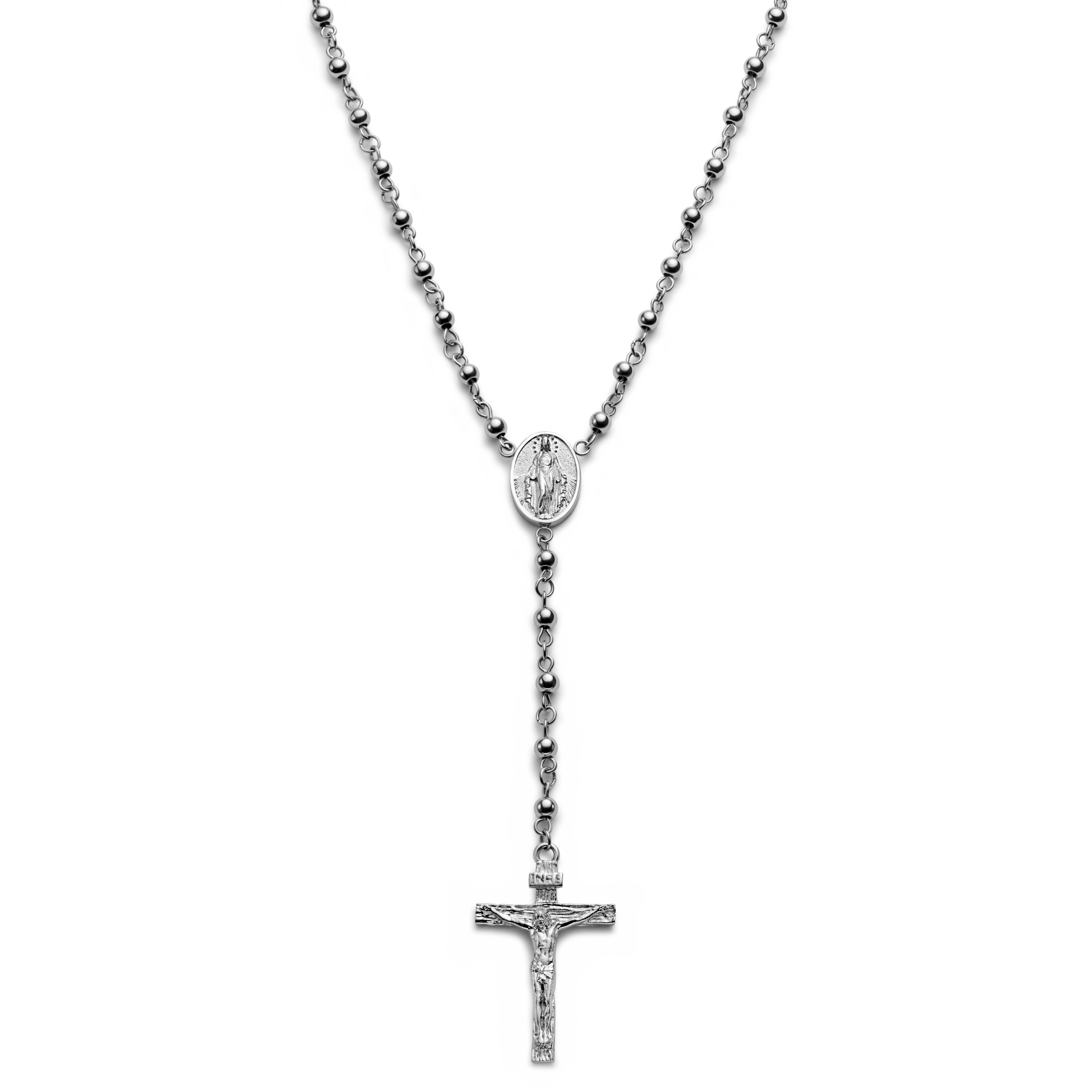 Steeltime Lord'S Prayer Medallion Mens 18K Gold Over Stainless Steel Rosary  Necklaces - JCPenney