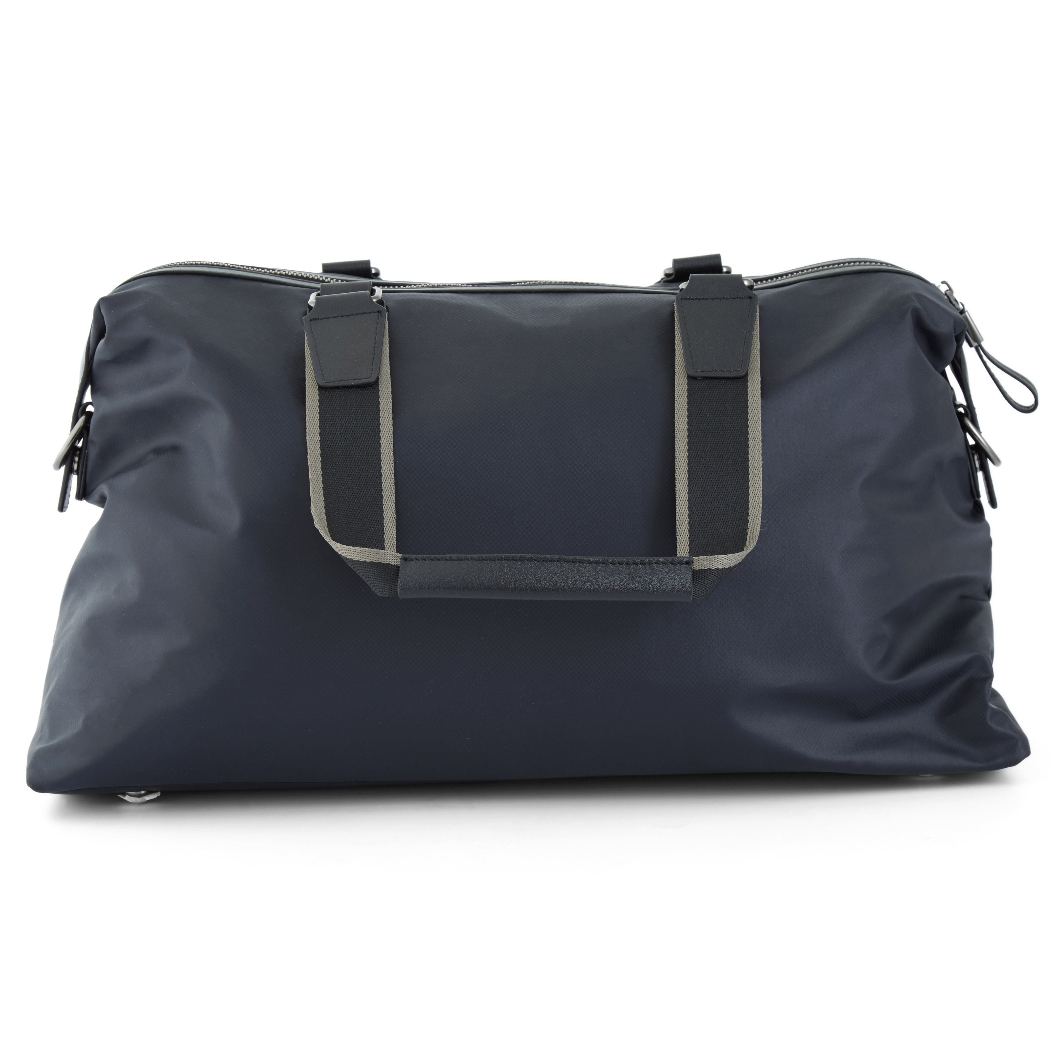 Granatowa-czarna torba podróżna - 4