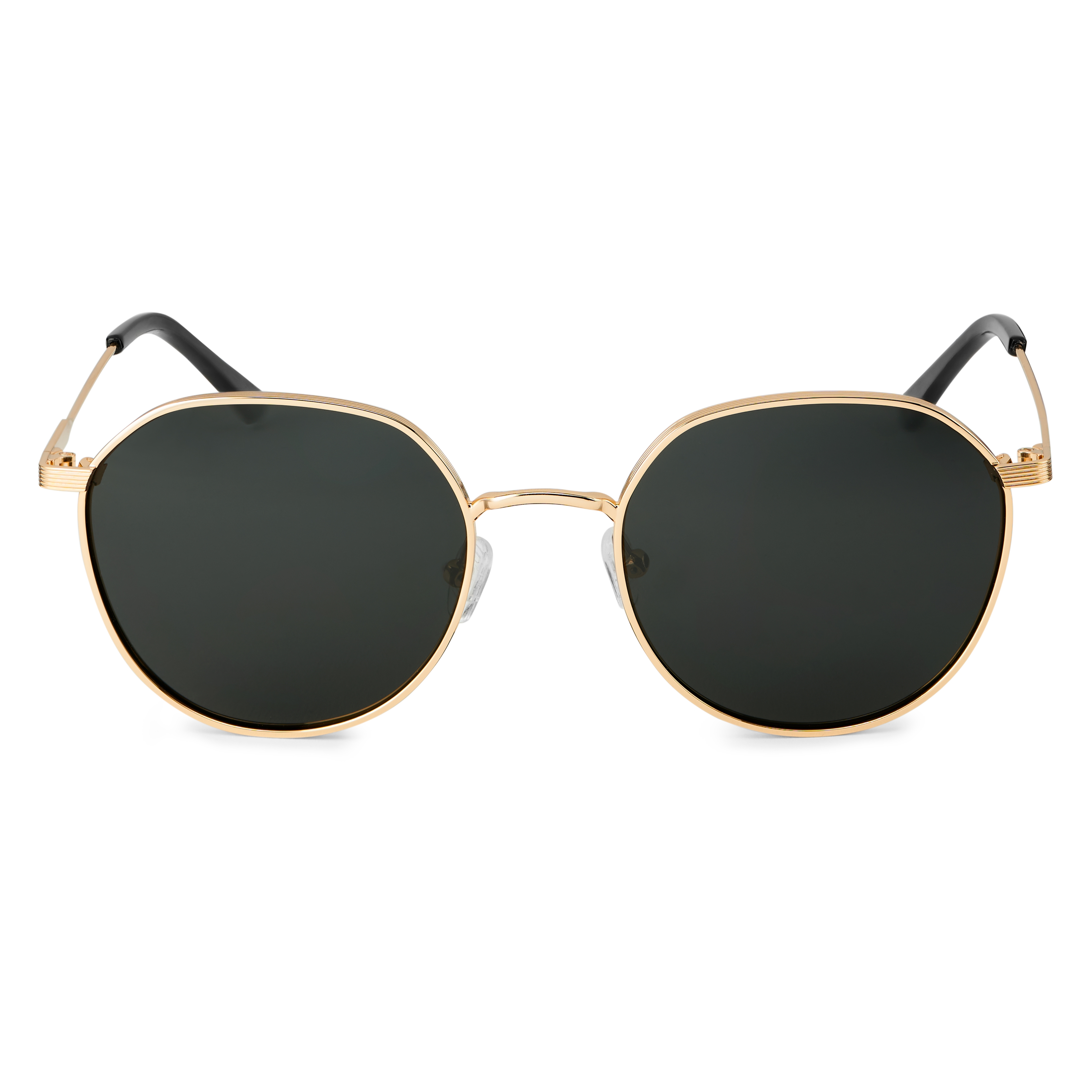Willem Thea Guldfärgade & Gråa Solglasögon