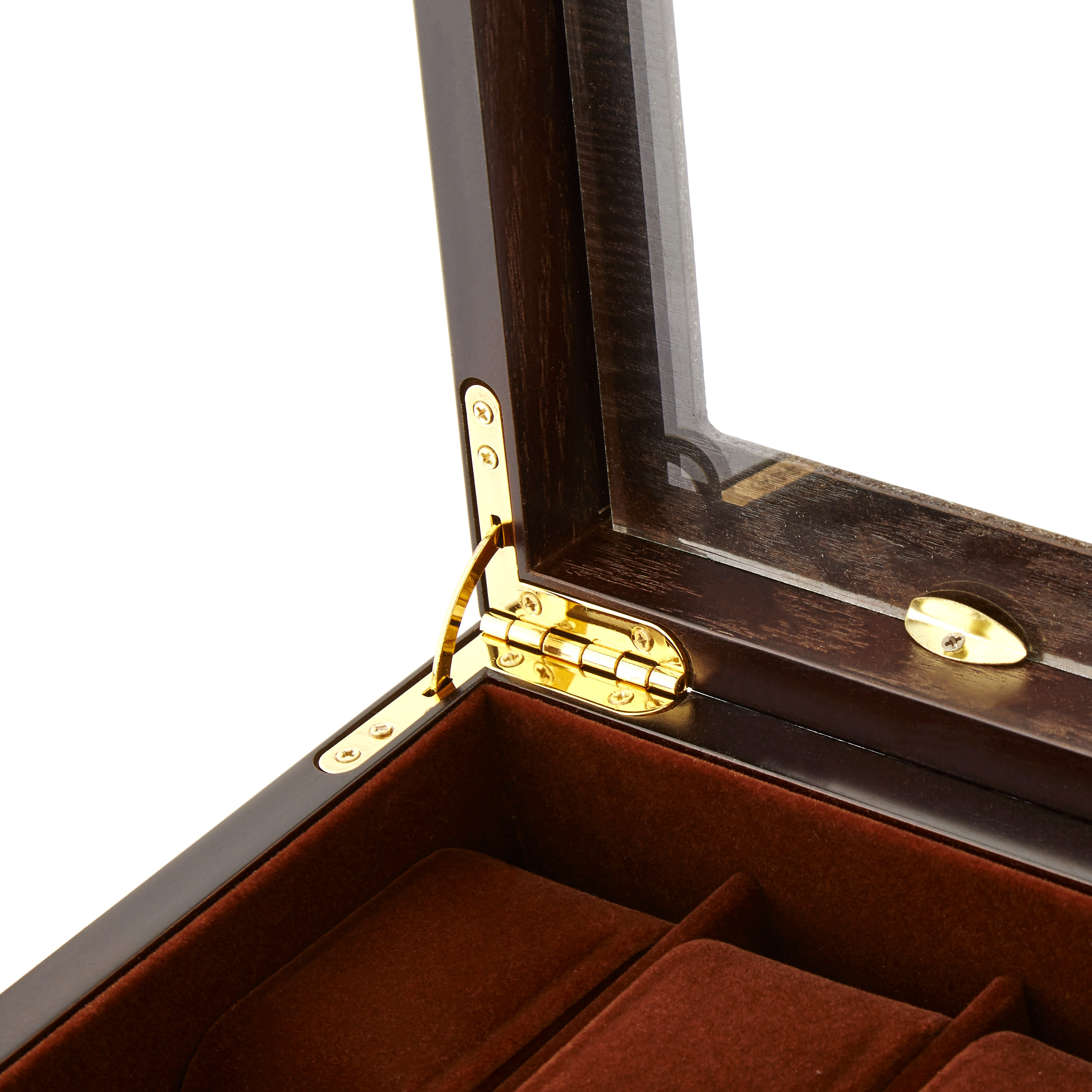 Bellissima scatola porta orologi in impiallacciatura di frassino - 12 orologi - 5