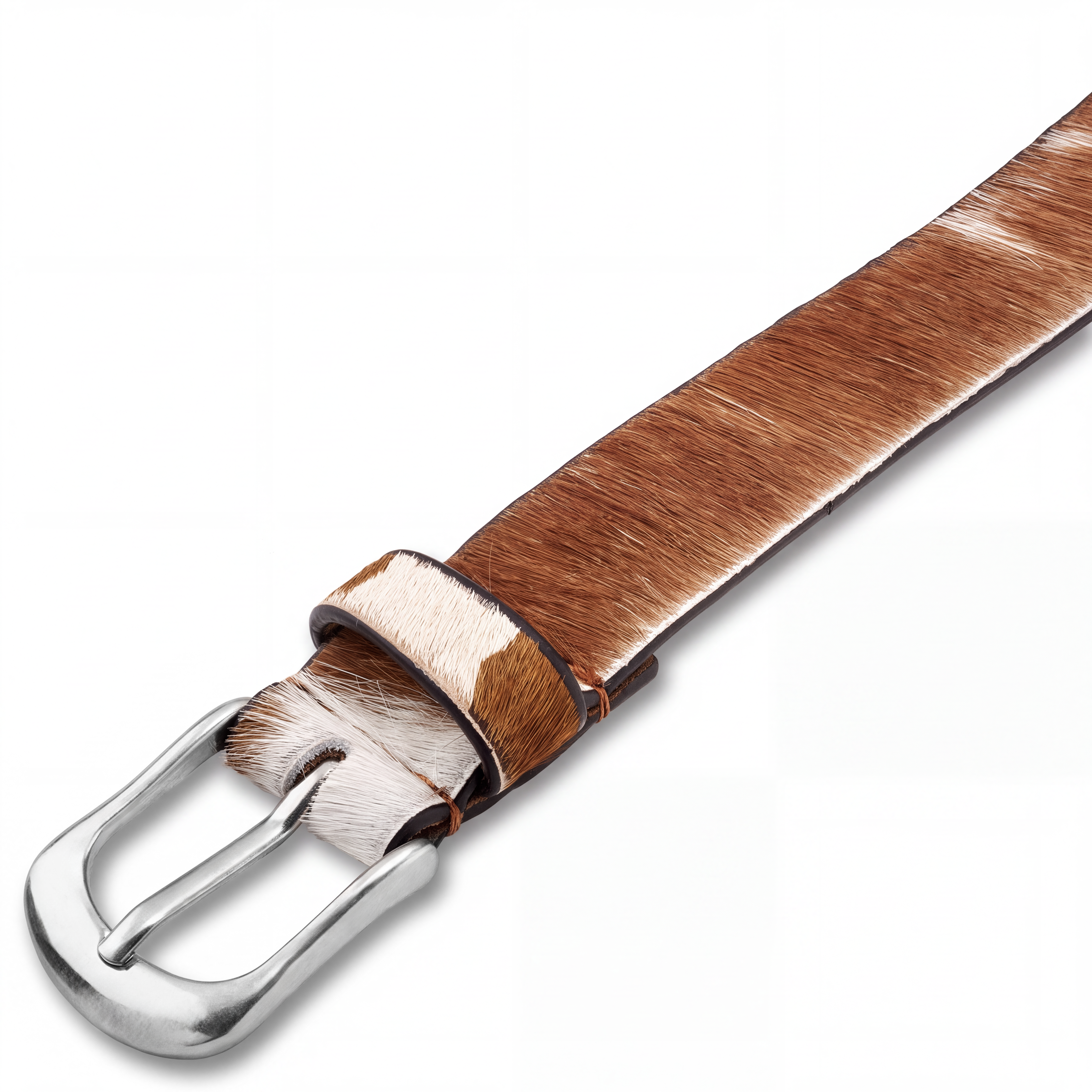 The Intro | Ceinture en cuir à imprimé vache - 3