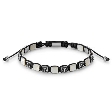 Atlantis | 7 mm Mother-of-Pearl and Stainless Steel Bead Bracelet