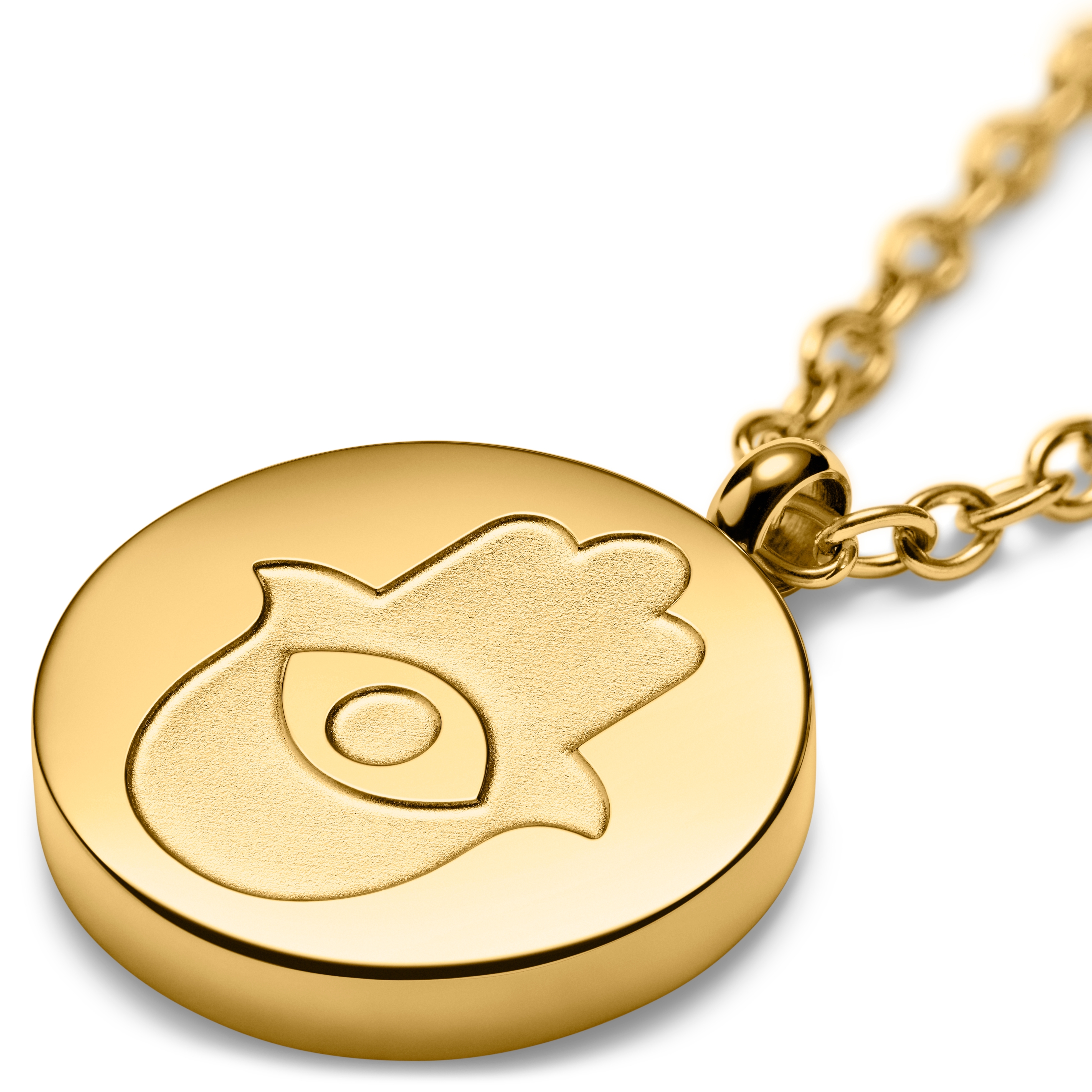 Unity | Goldfarbene Hamsa-Hand-Halskette - 5