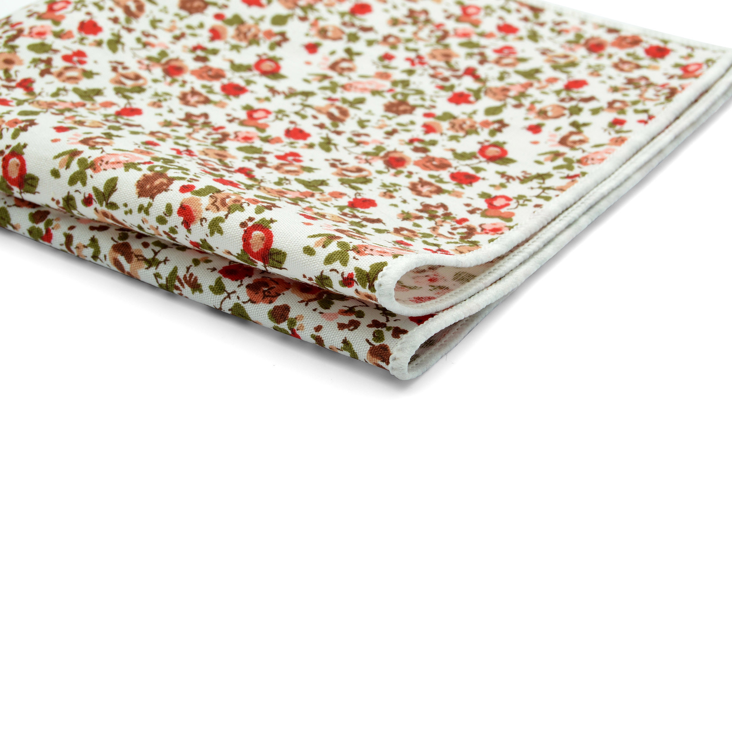 Einstecktuch mit Blumenmuster - Rote Blüme - 2