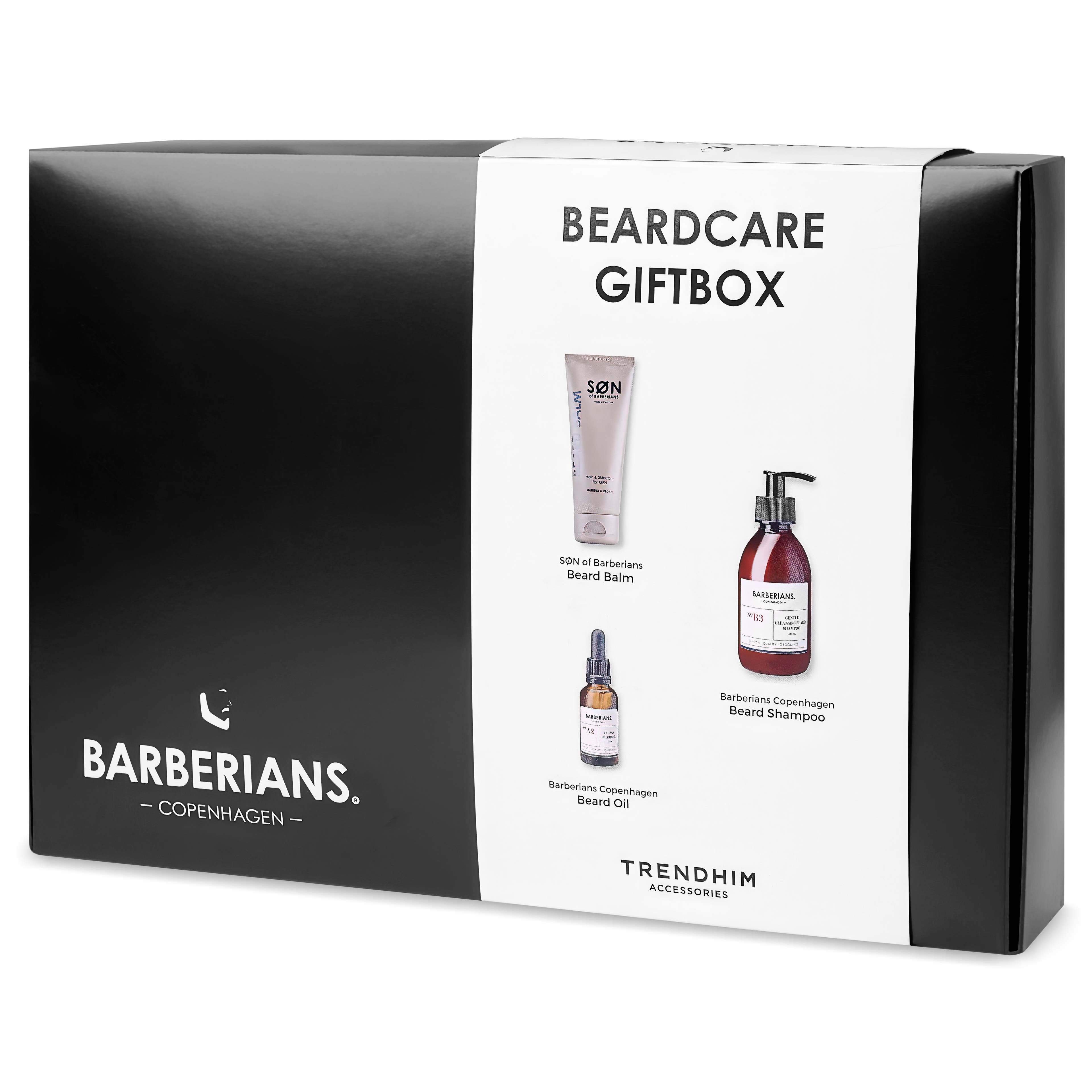 Barberians -  Cofanetto Regalo per la Cura della Barba | Shampoo Detergente per  Barba, Olio e Balsamo per  Barba