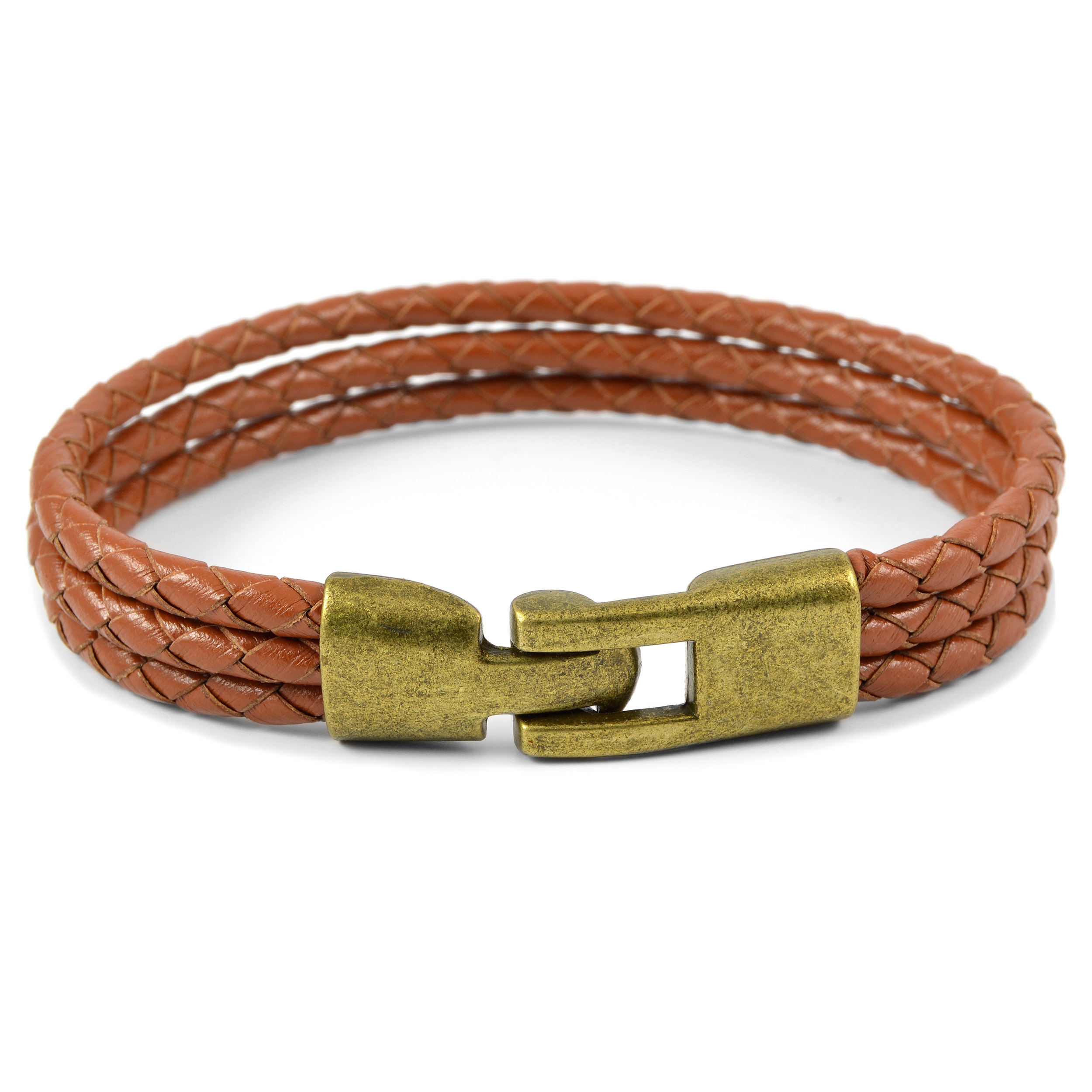 Trippel Bolo Skinnarmbånd - 2