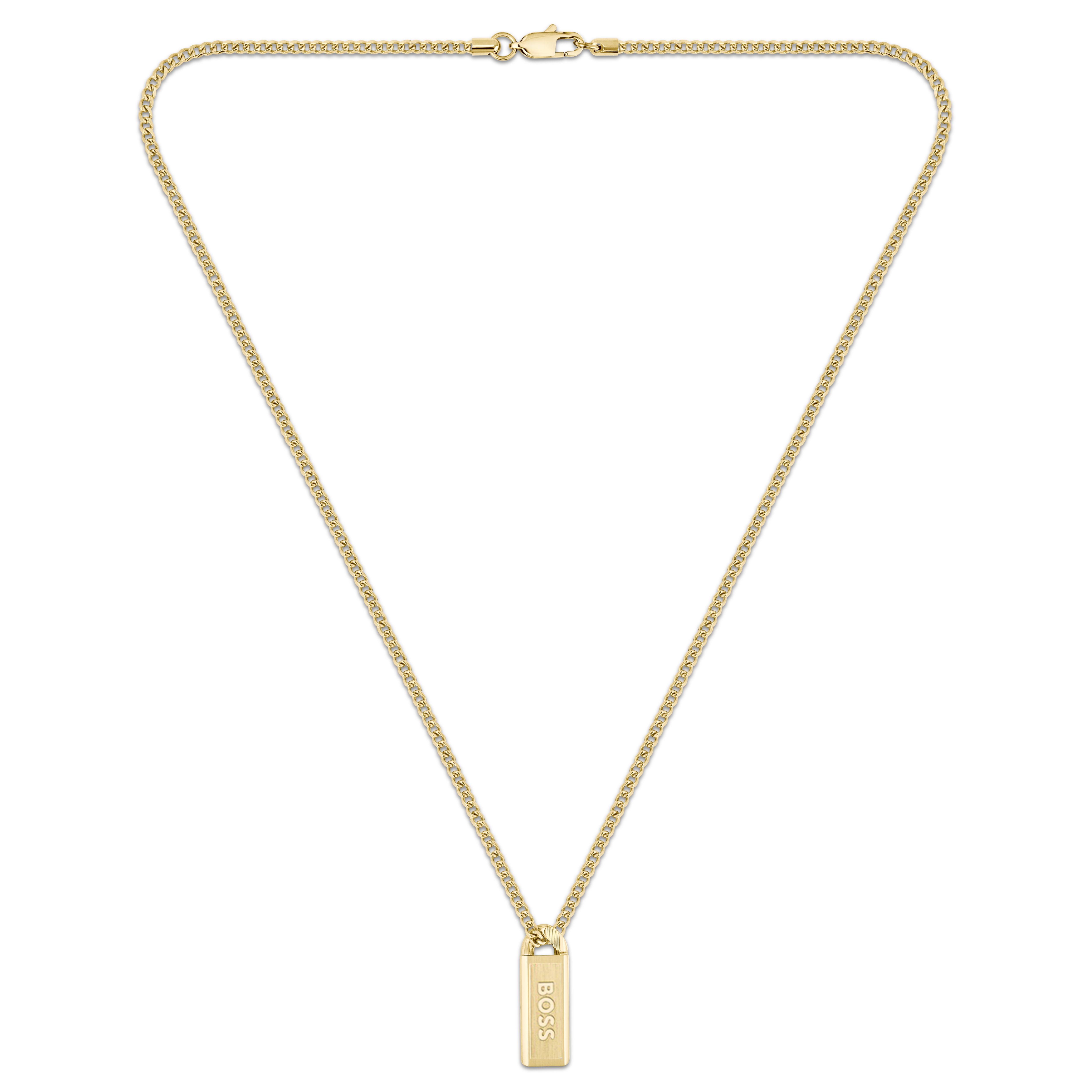 Gold-tone BOSS Kassy Emblem Necklace - 2