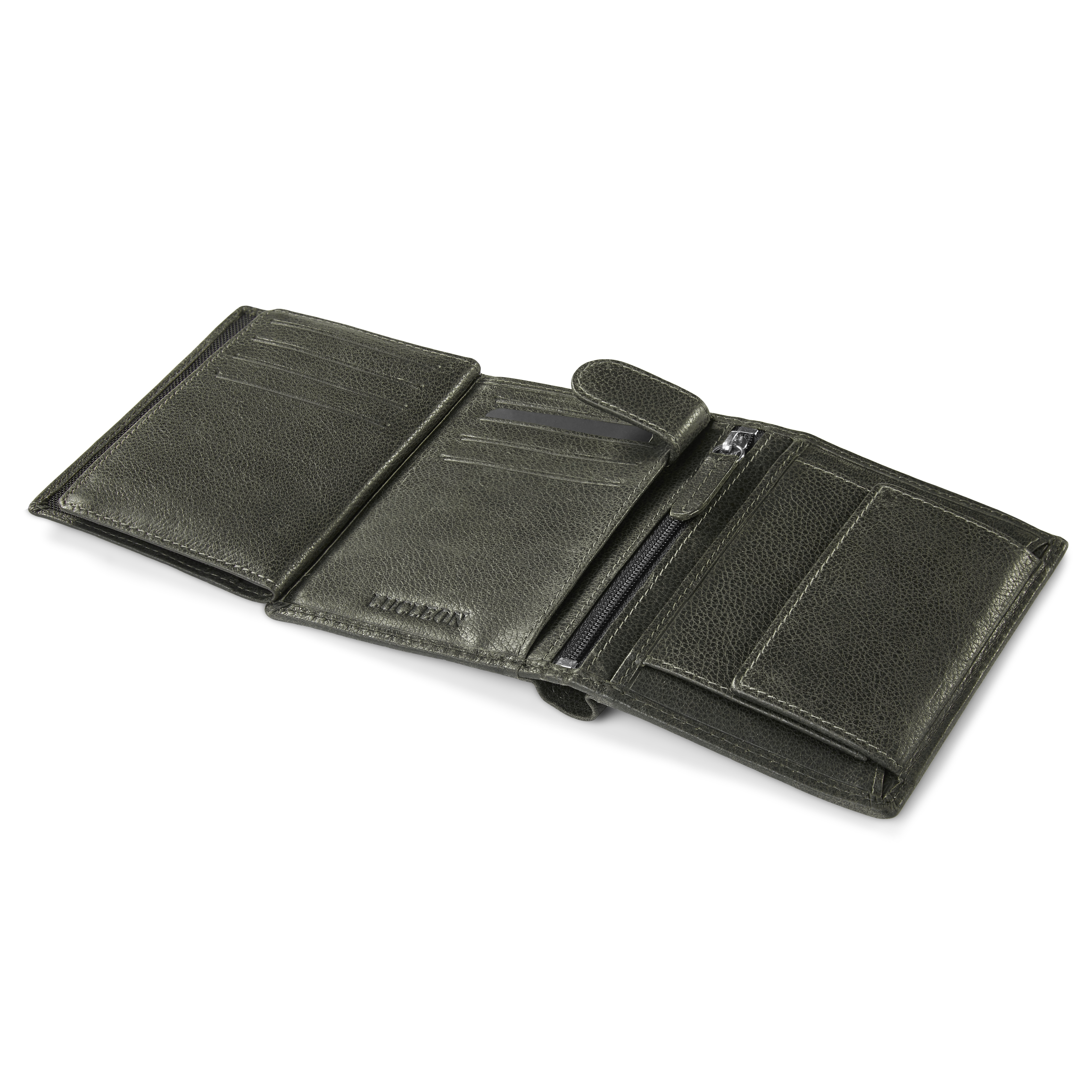 Licio Vintage Brown-Grey RFID Leather Wallet - 9