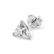 Lucid | 925 sterling ezüst háromszög alakú cirkónia stift fülbevaló 6 mm Lucid | 925 sterling ezüst háromszög alakú cirkónia stift fülbevaló 6 mm