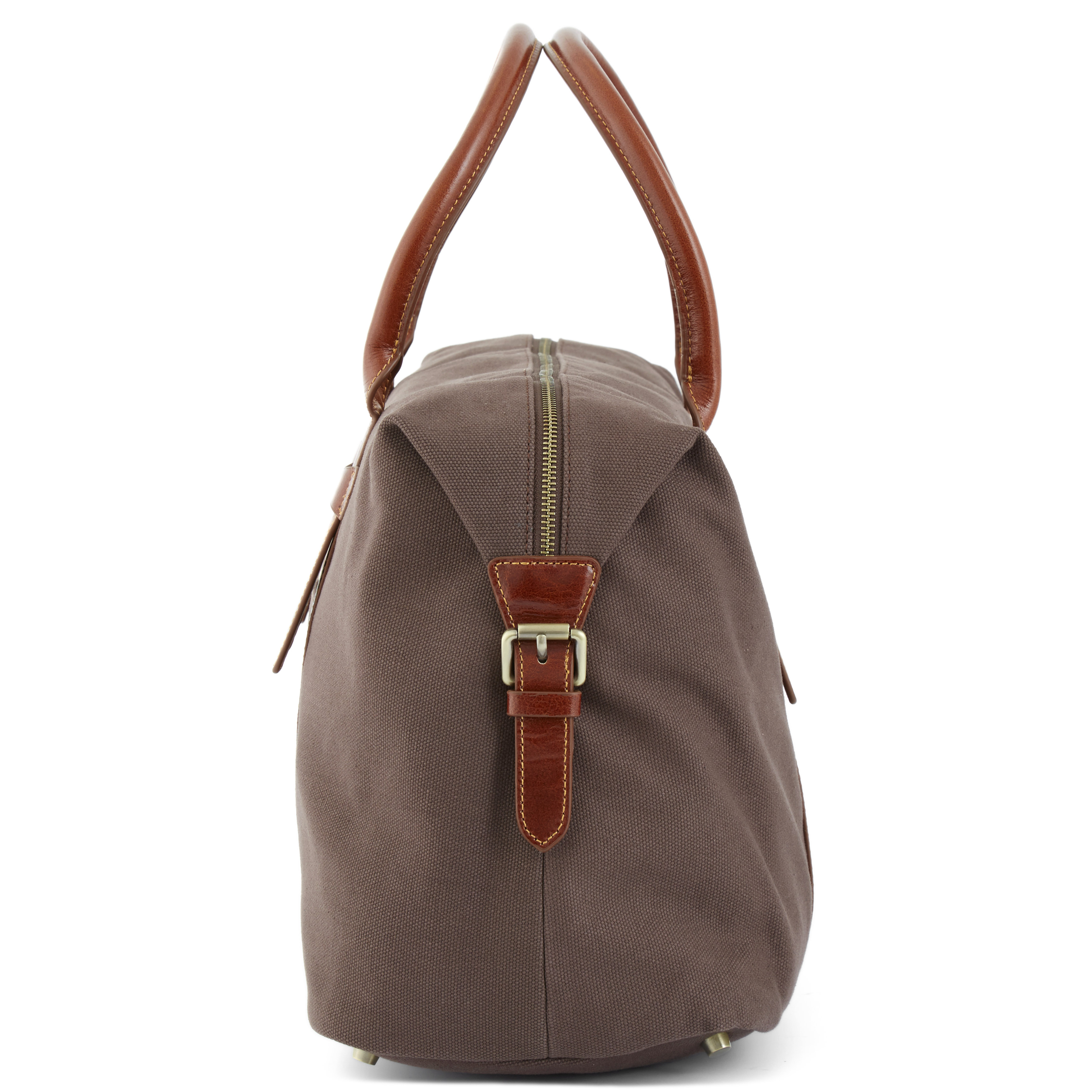 Braune Canvas Reisetasche - 3