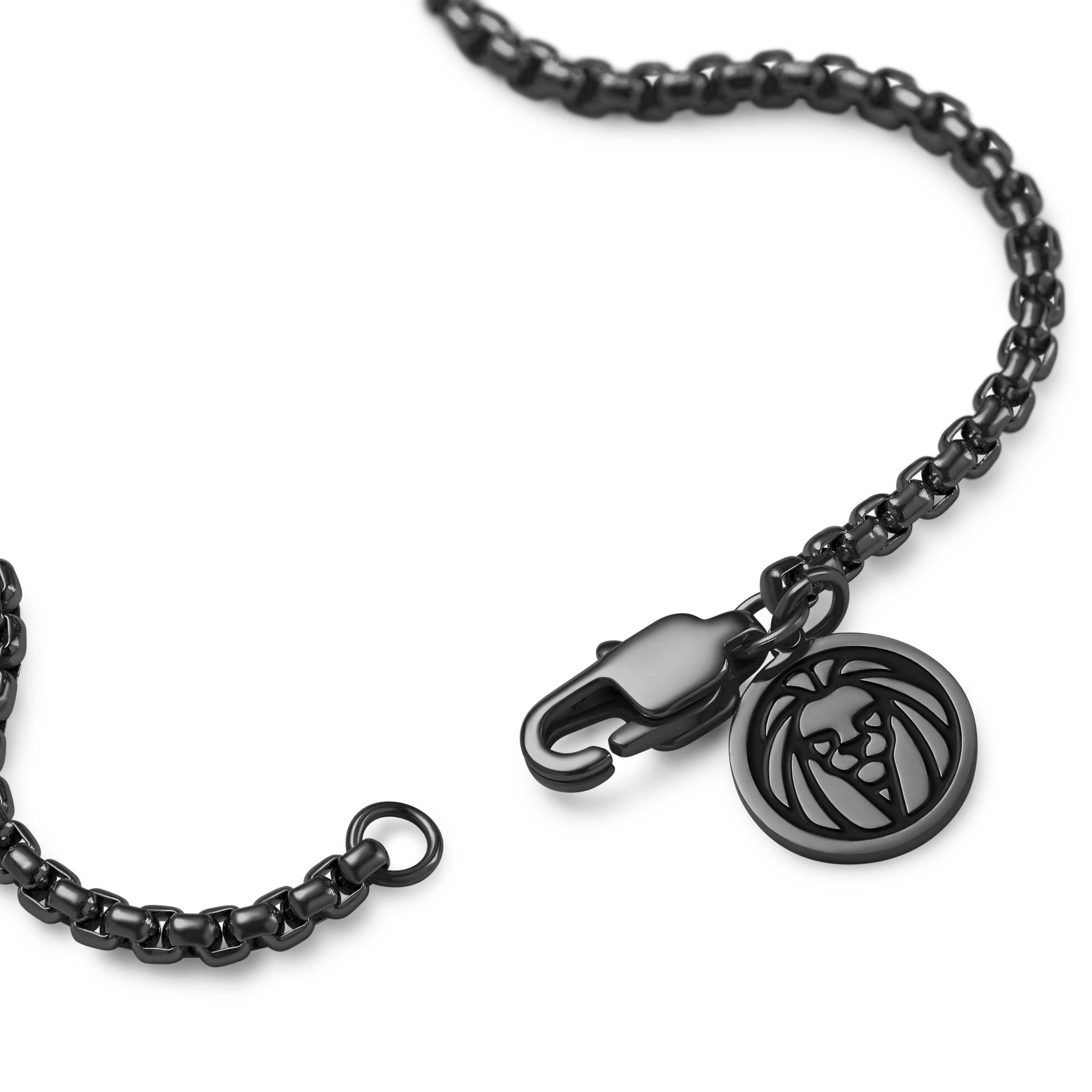 Essentials | 2 mm Gunmetal Schwarzes Quadratisches Box Kettenarmband - 5