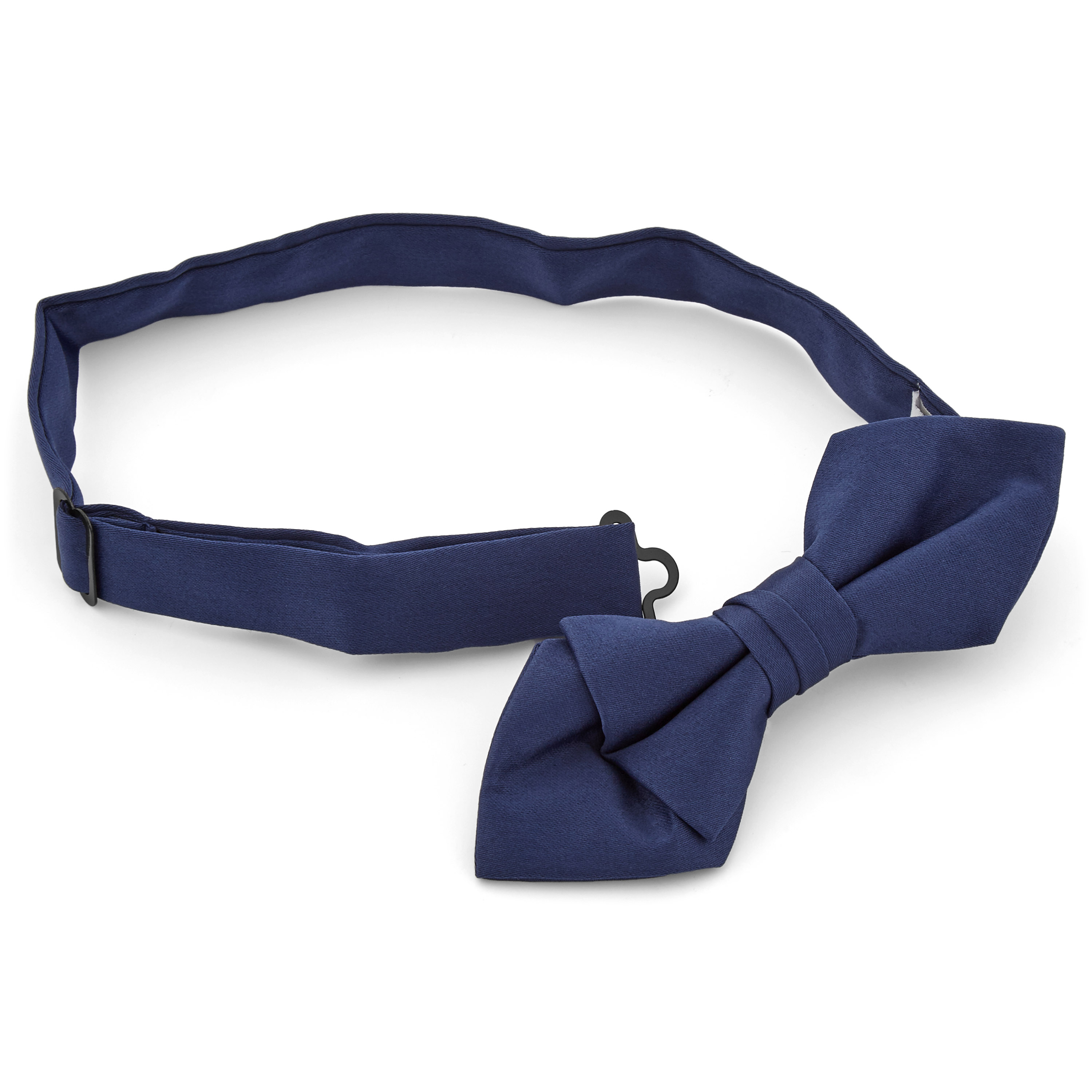 Puntige Marineblauwe Basic Vlinderdas - 2