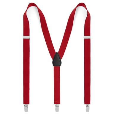 Crimson Slim Clip-On Suspenders Crimson Slim Clip-On Suspenders