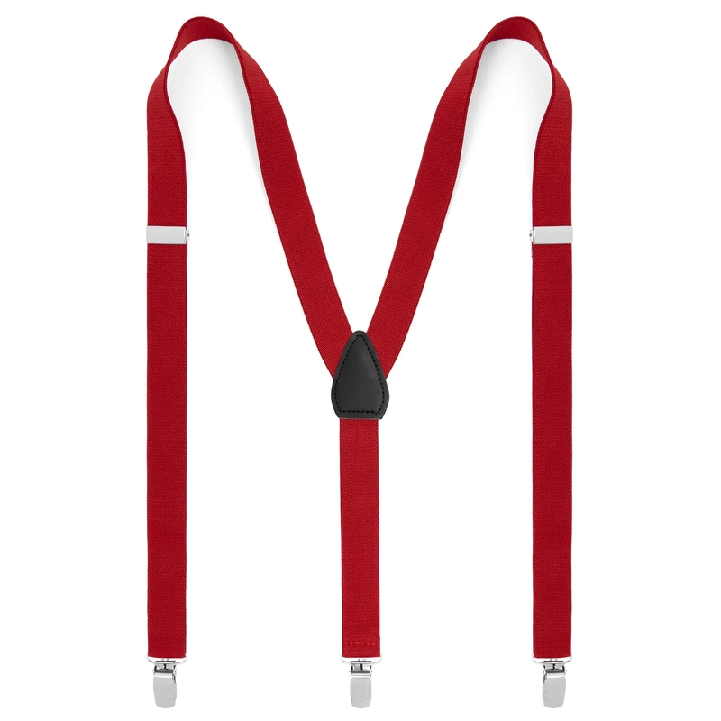 Wide True Red Convertible Braces | In stock! | Trendhim Wide True Red Convertible Braces | In stock! | Trendhim