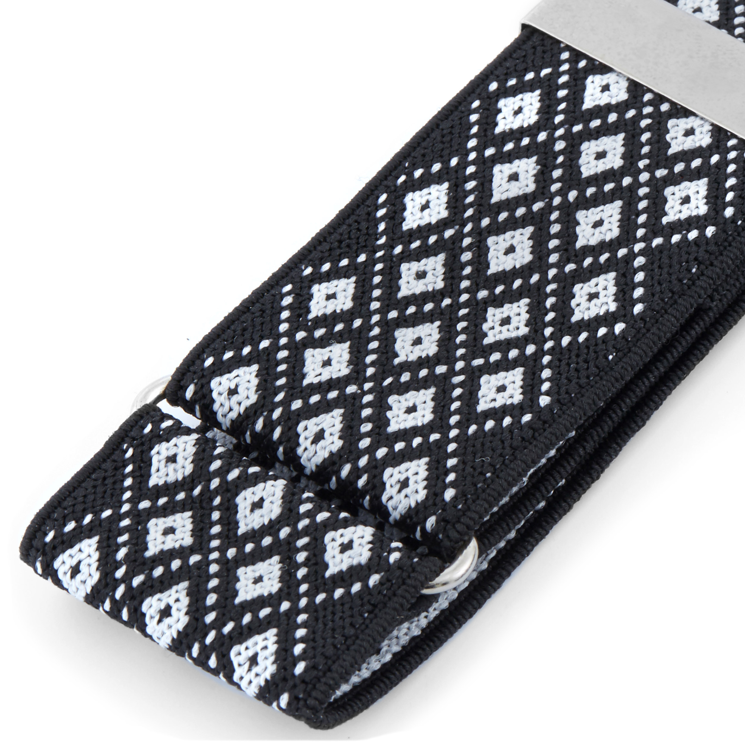 Monochrome Patterned Sleeve Garters - 2