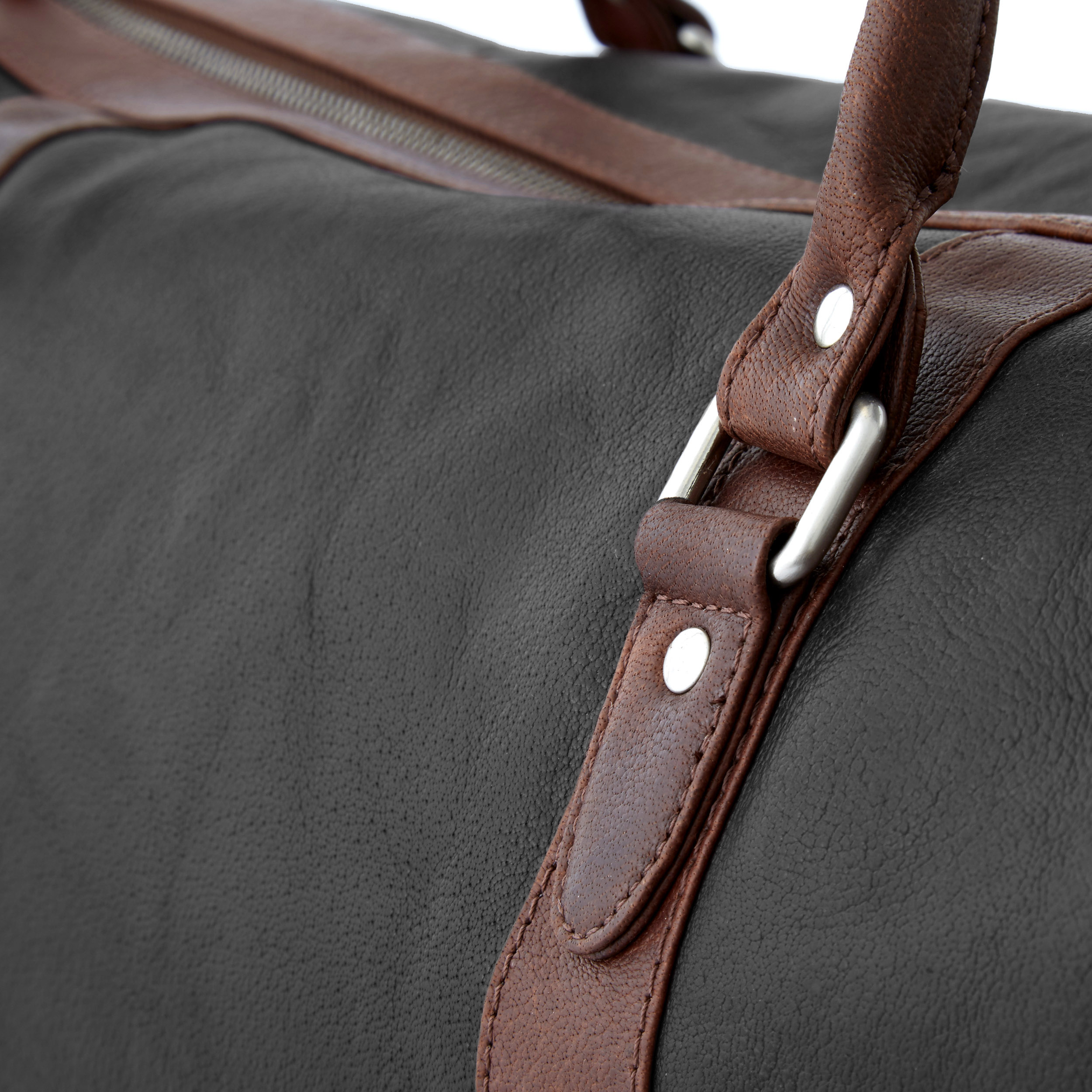 Μαύρη & Καφέ Τσάντα Duffel California - 4