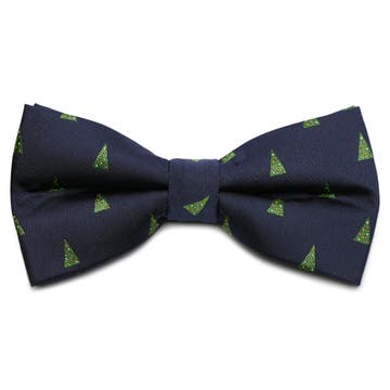 Navy Blue Christmas Tree Pre-Tied Bow Tie Navy Blue Christmas Tree Pre-Tied Bow Tie