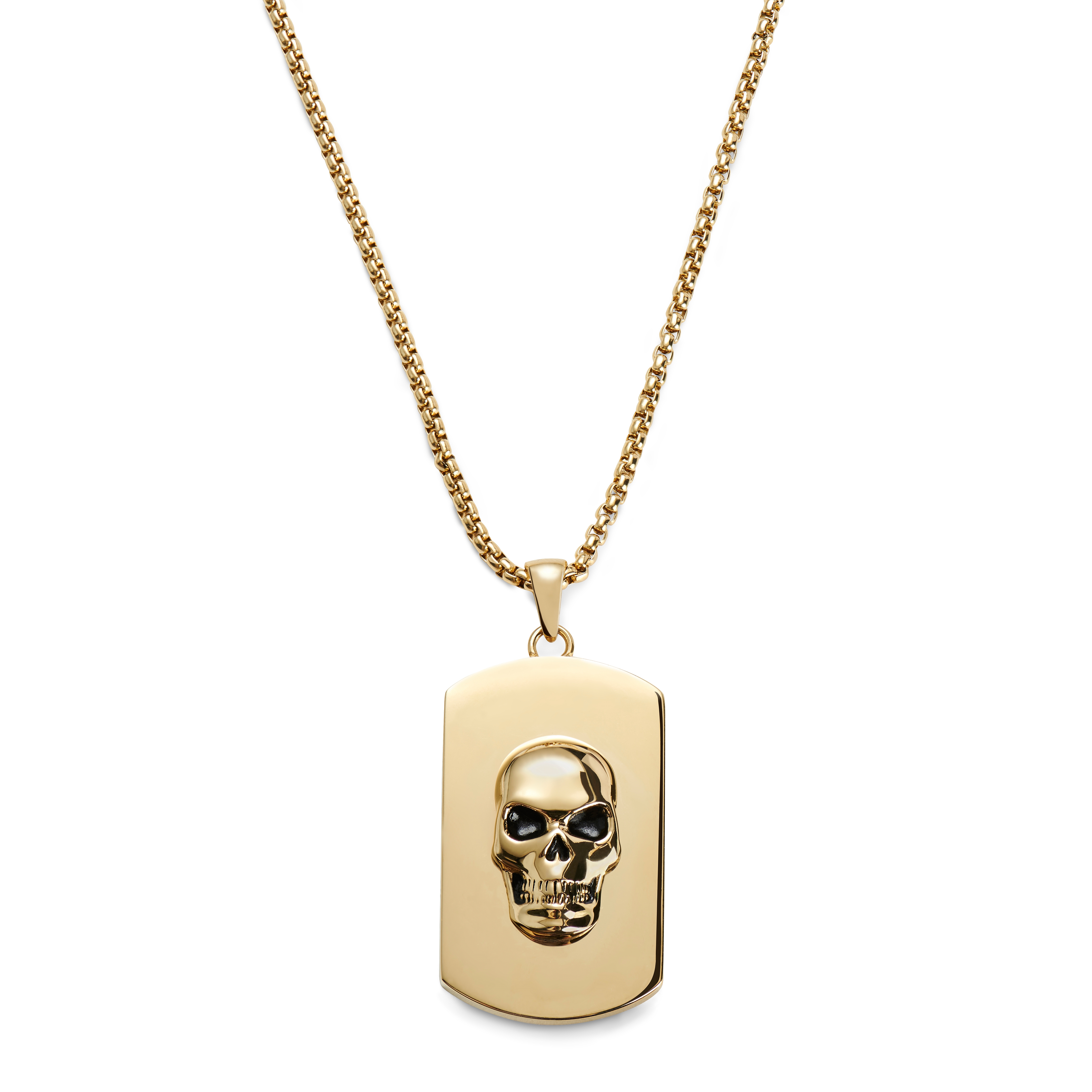 Skull dog 2025 tag necklace