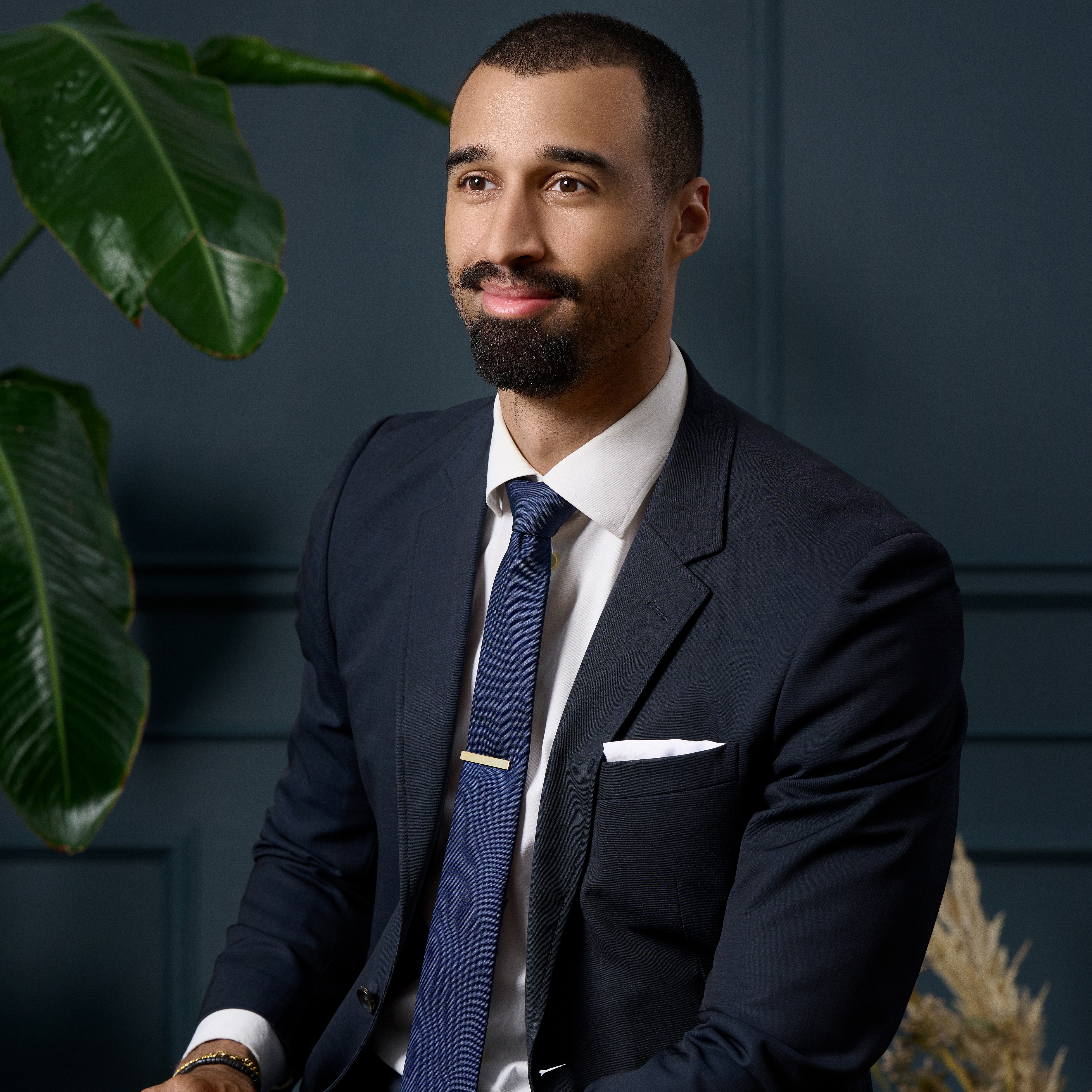 Matt goldfarbene 4 cm Krawattenklammer - 4