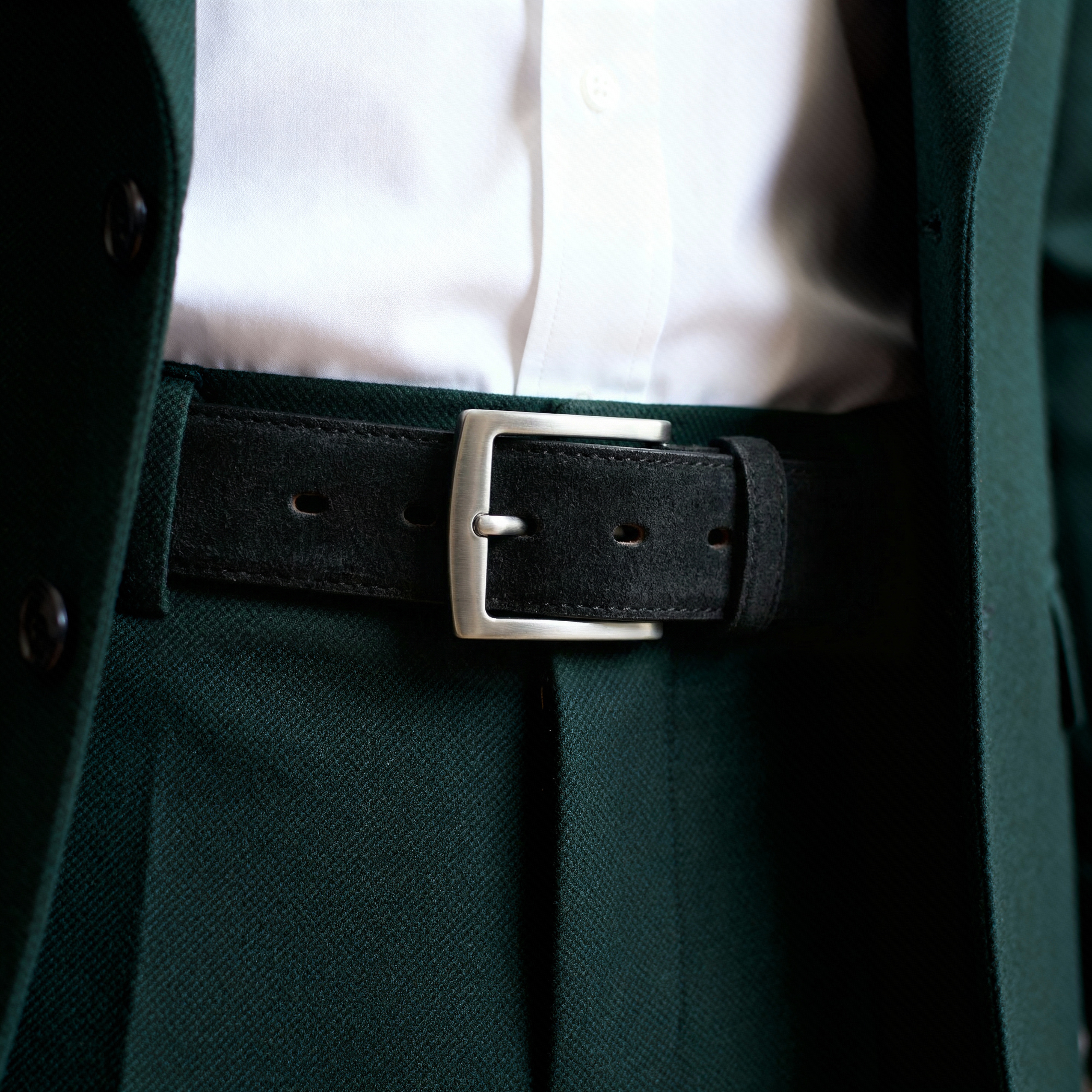 Holden | Black Suede Leather Belt - 2