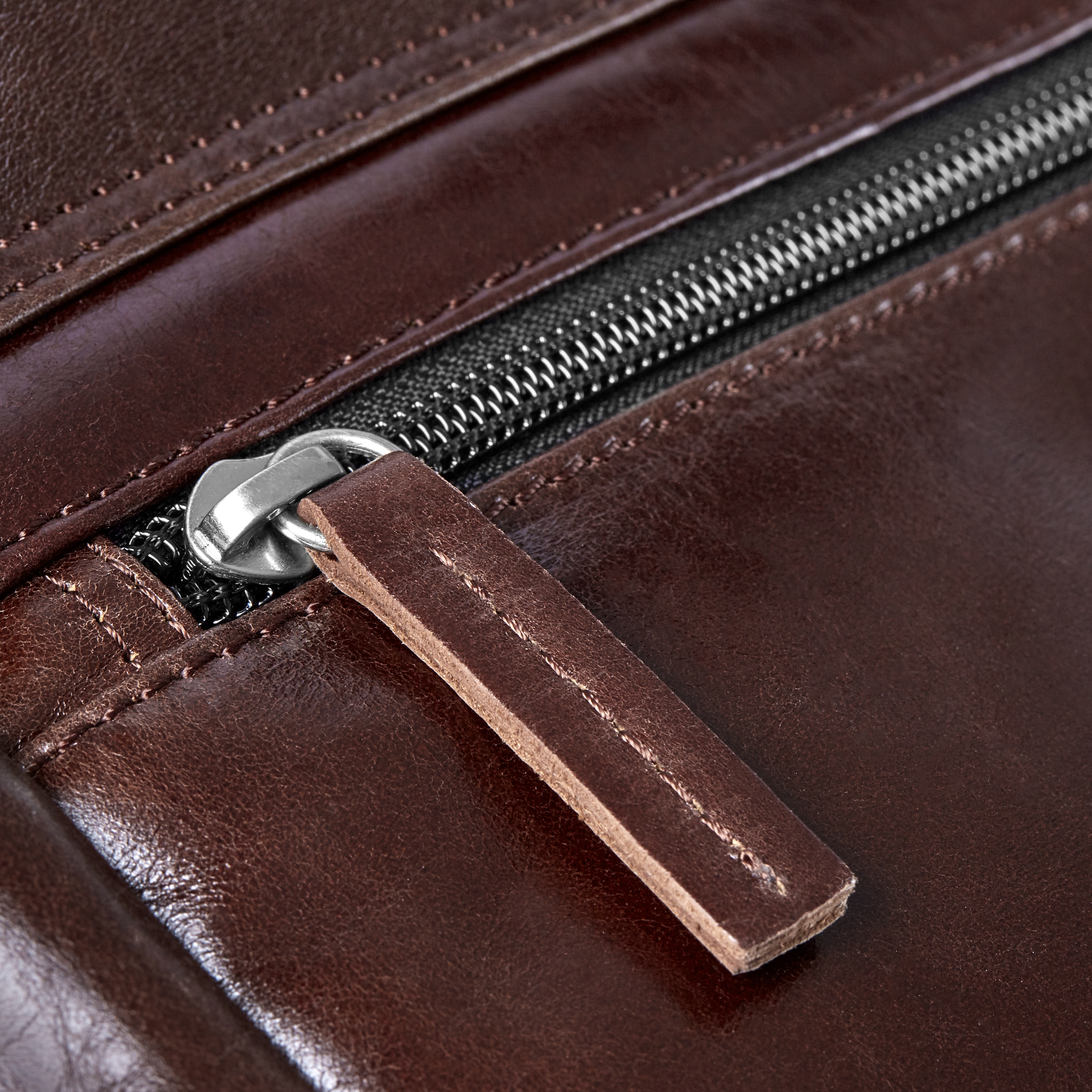 Brown Jasper Messenger Leather Bag - 13