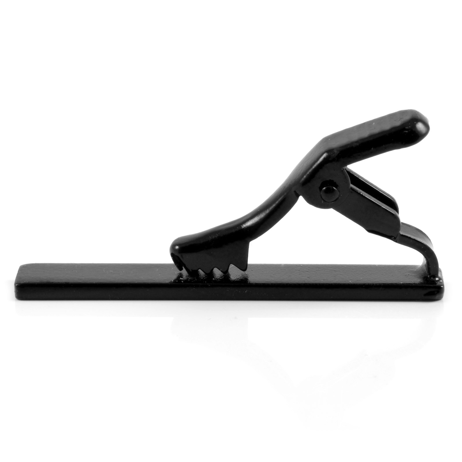 Pasador de corbata corto negro - 3