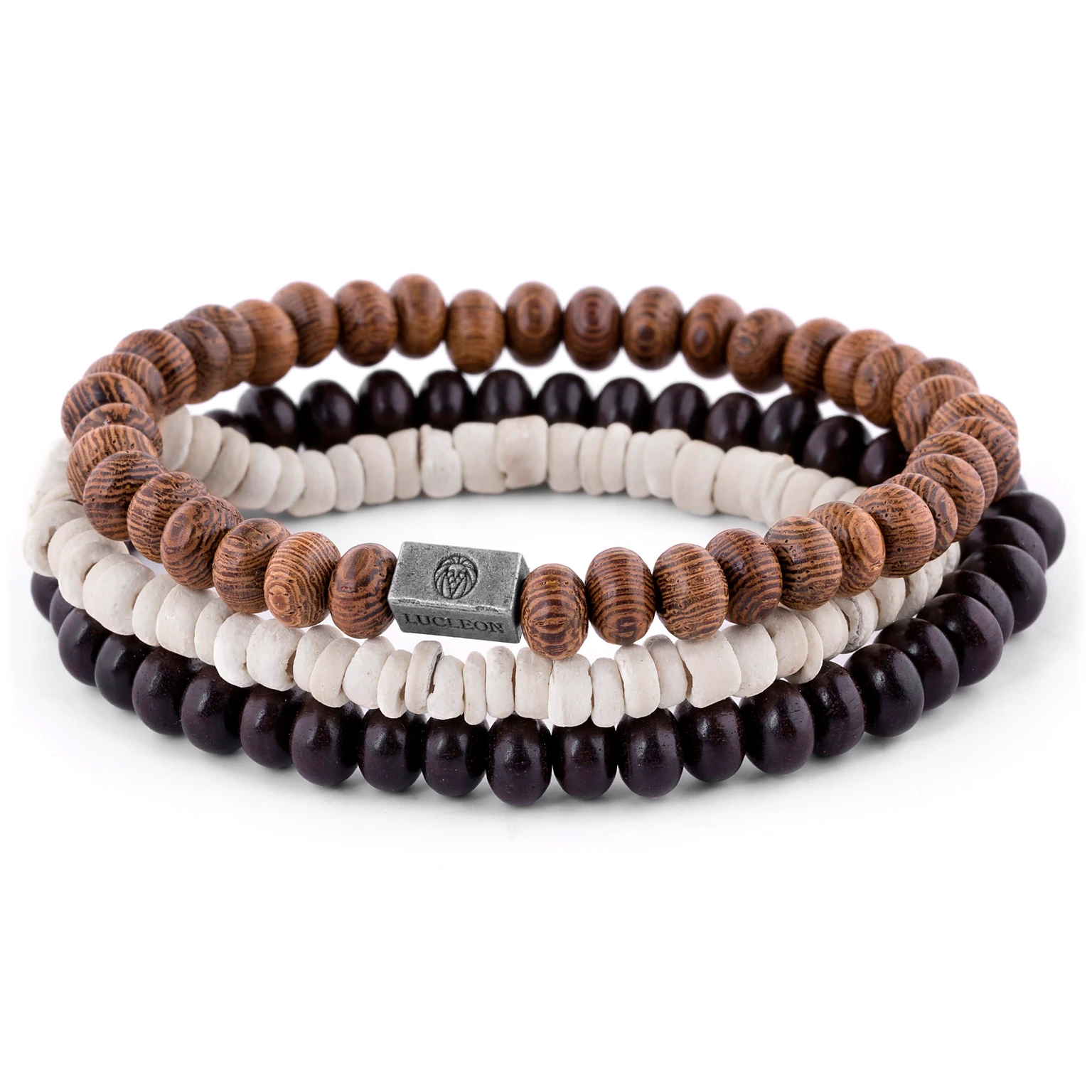 Trio Kokosnuss & Holz Miro Armband Trio Kokosnuss & Holz Miro Armband