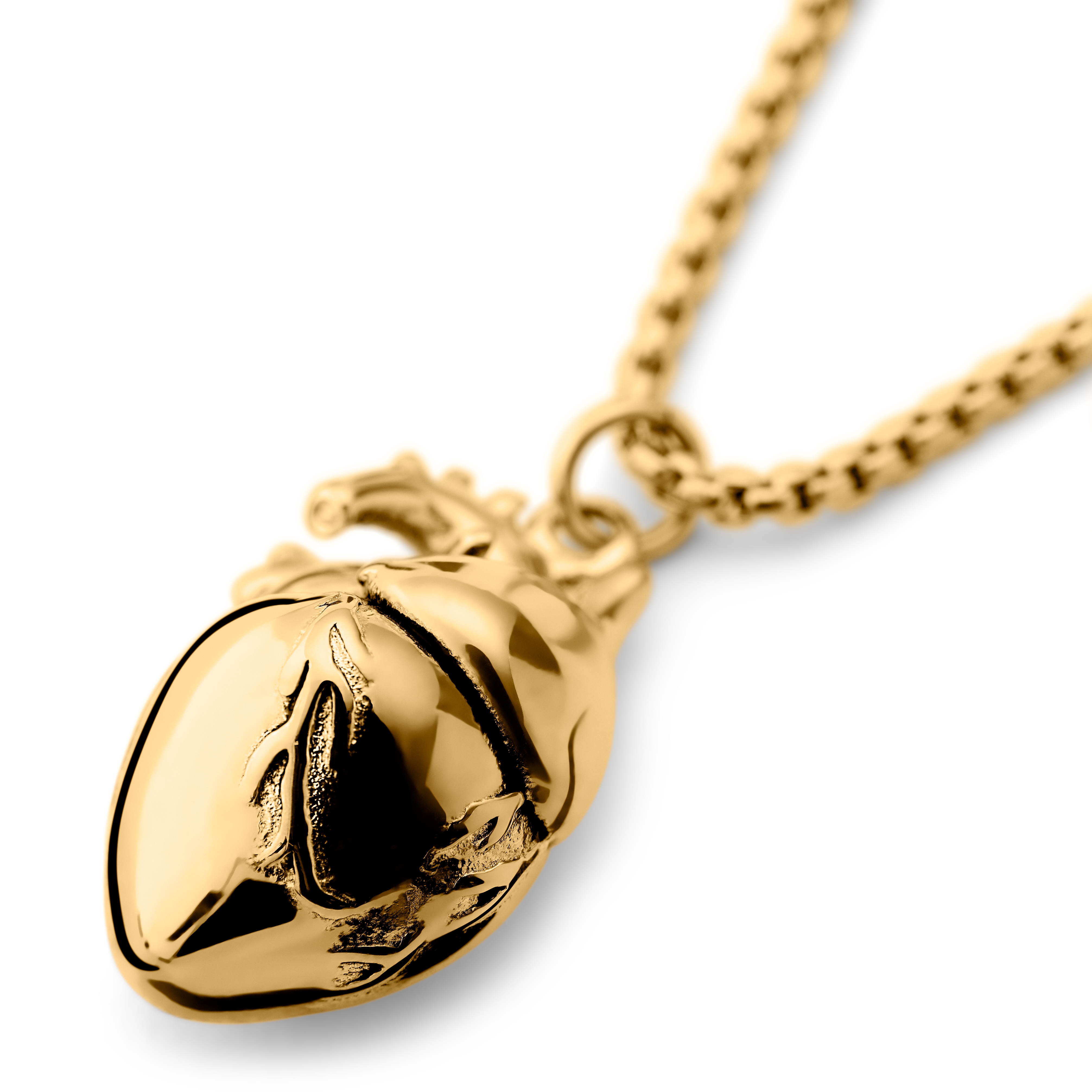 Egan | Collier Le coeur en métal doré - 9