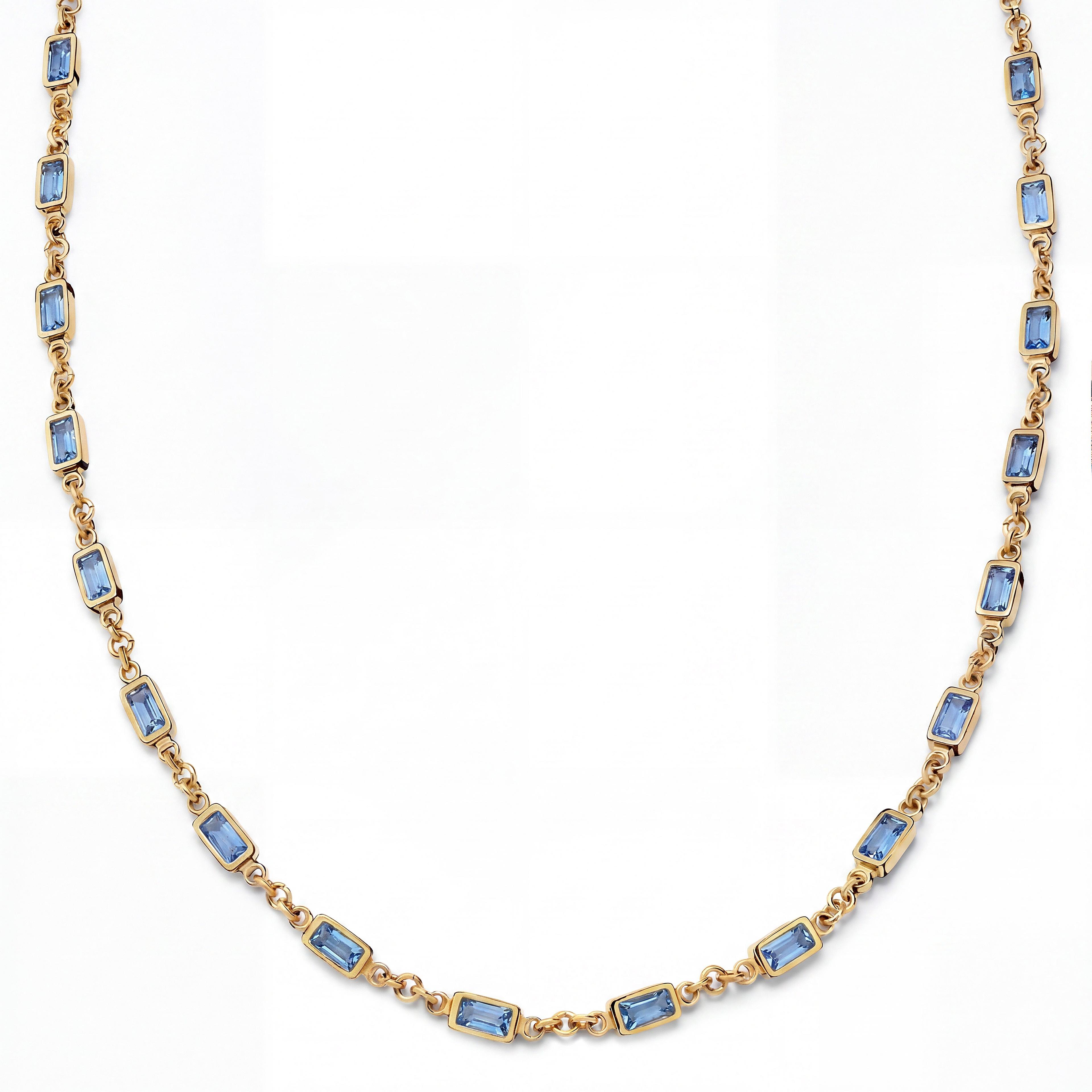 Prism | Dunkelblaue goldfarbene Kristallglas-Edelstein-Halskette Prism | Dunkelblaue goldfarbene Kristallglas-Edelstein-Halskette